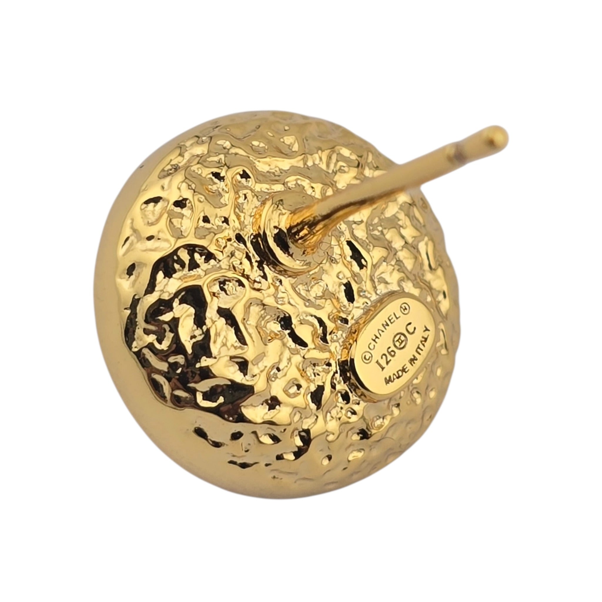 Chanel CC Round Gold Pink Earrings 2026 CHANEL