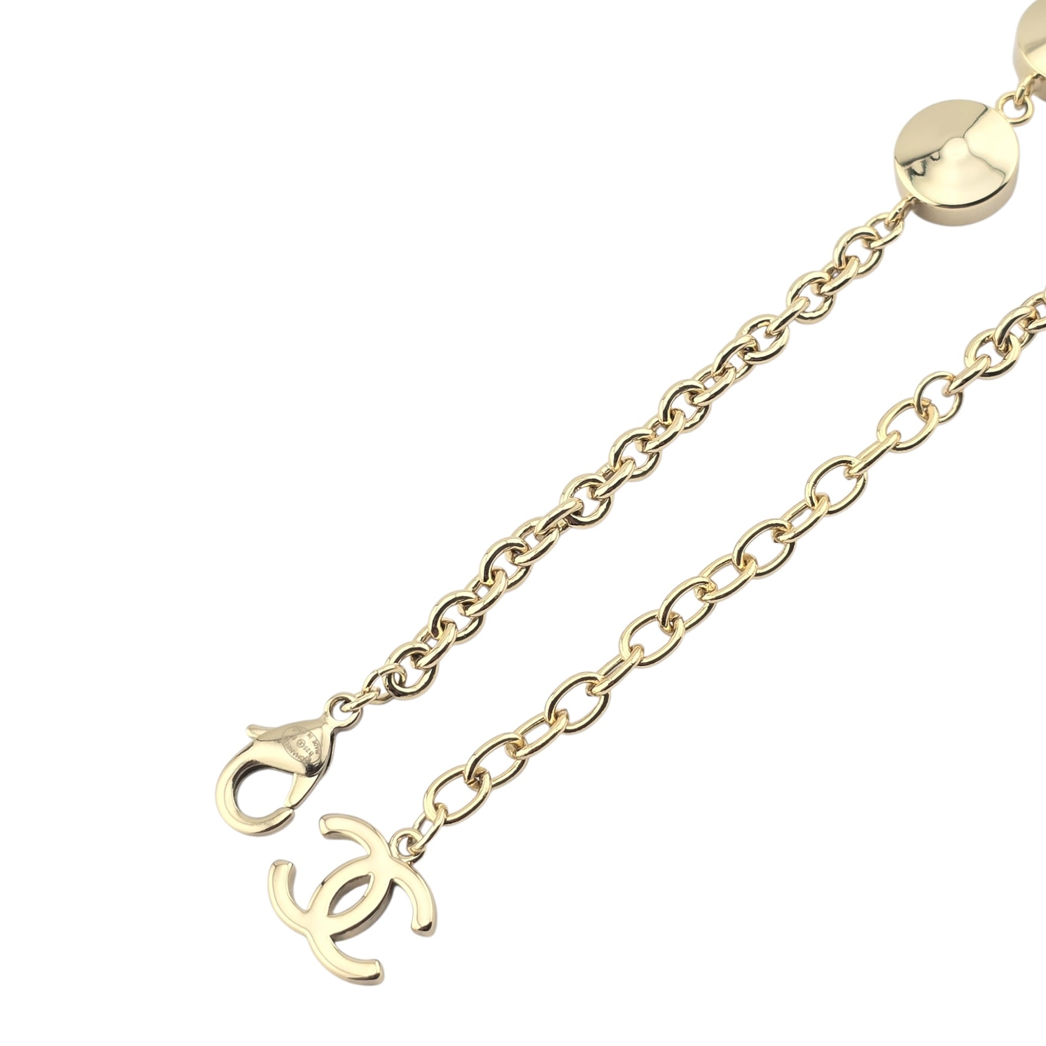 Chanel CC Faux Pearl Large Crystal Necklace 2025 CHANEL