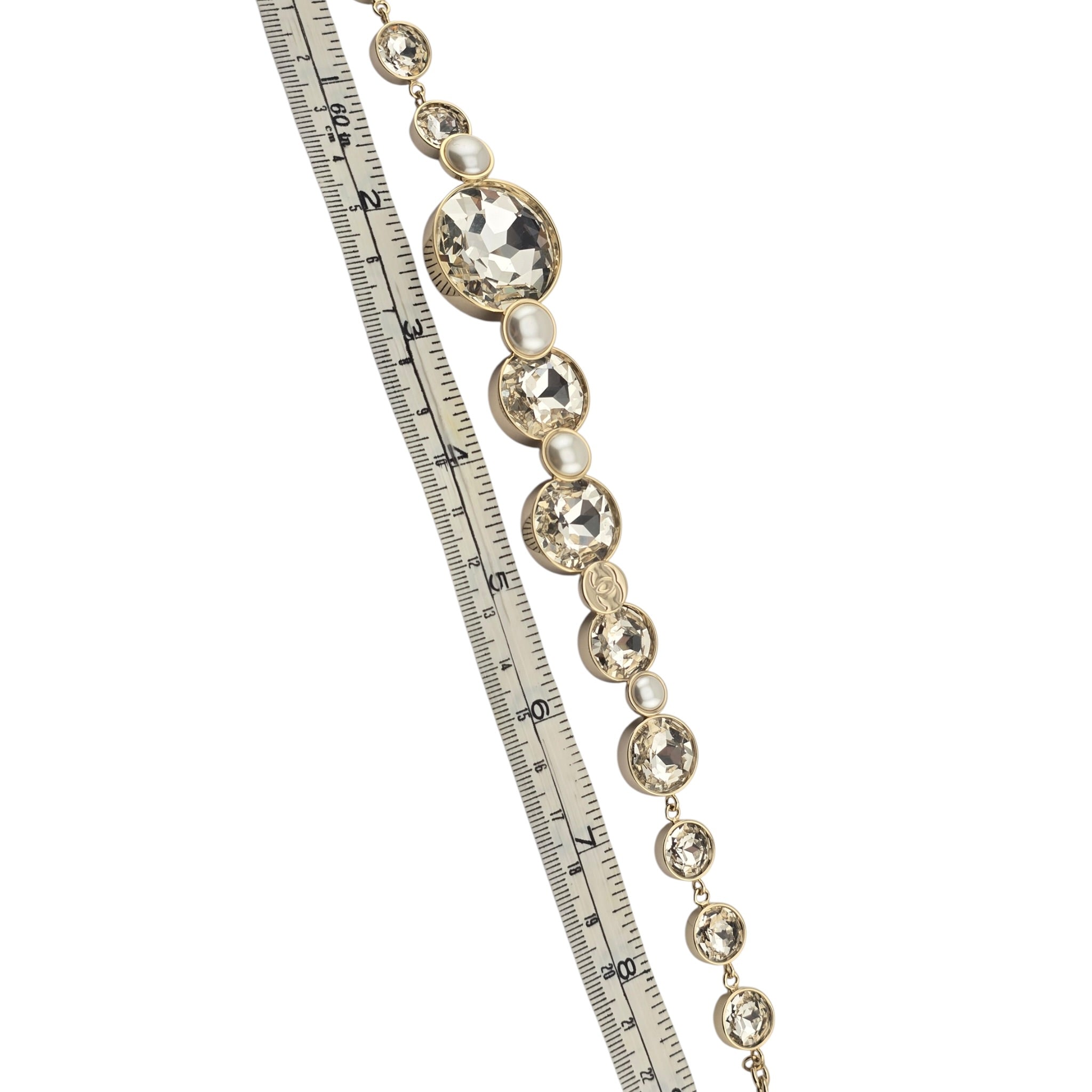 Chanel CC Faux Pearl Large Crystal Necklace 2025 CHANEL