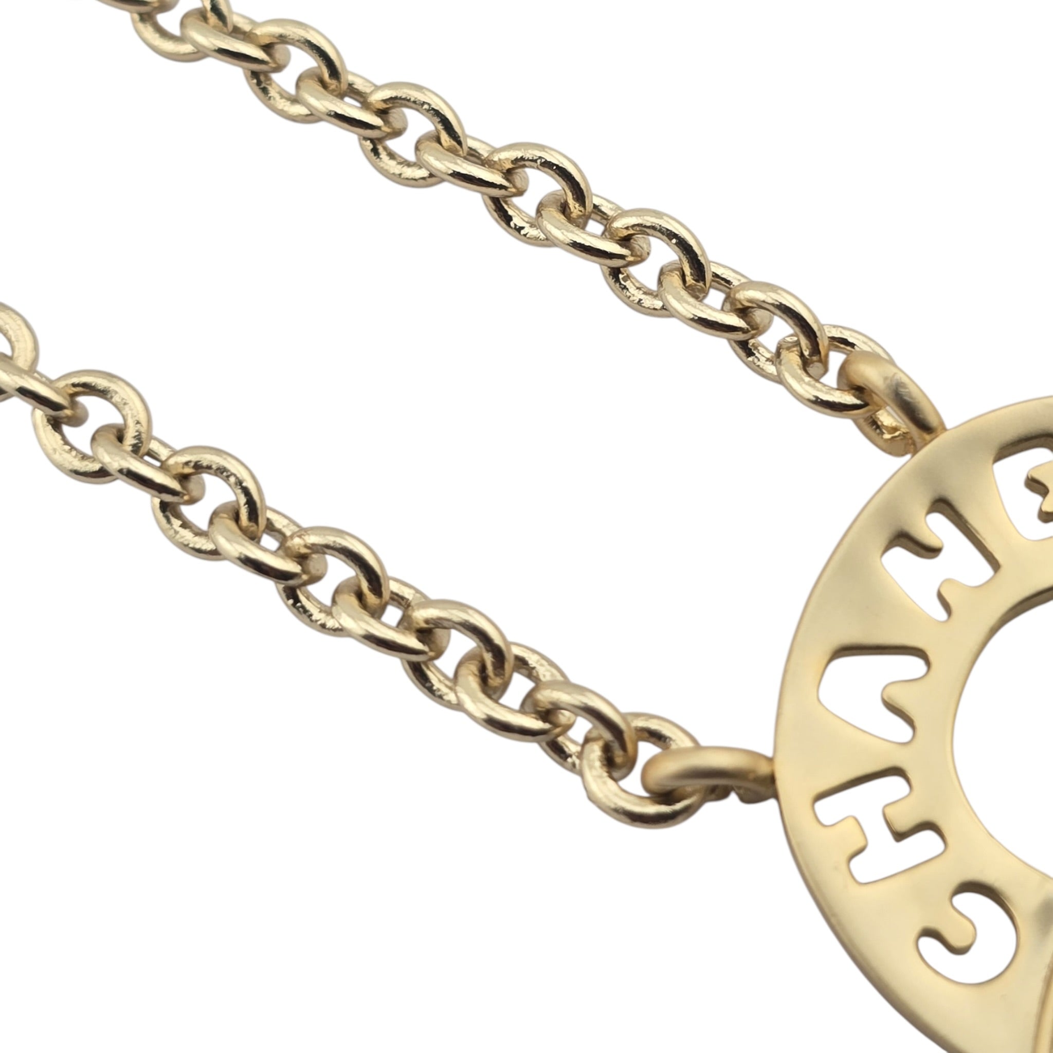 Chanel CC Gold Crystal Pendant Necklace 2021 CHANEL