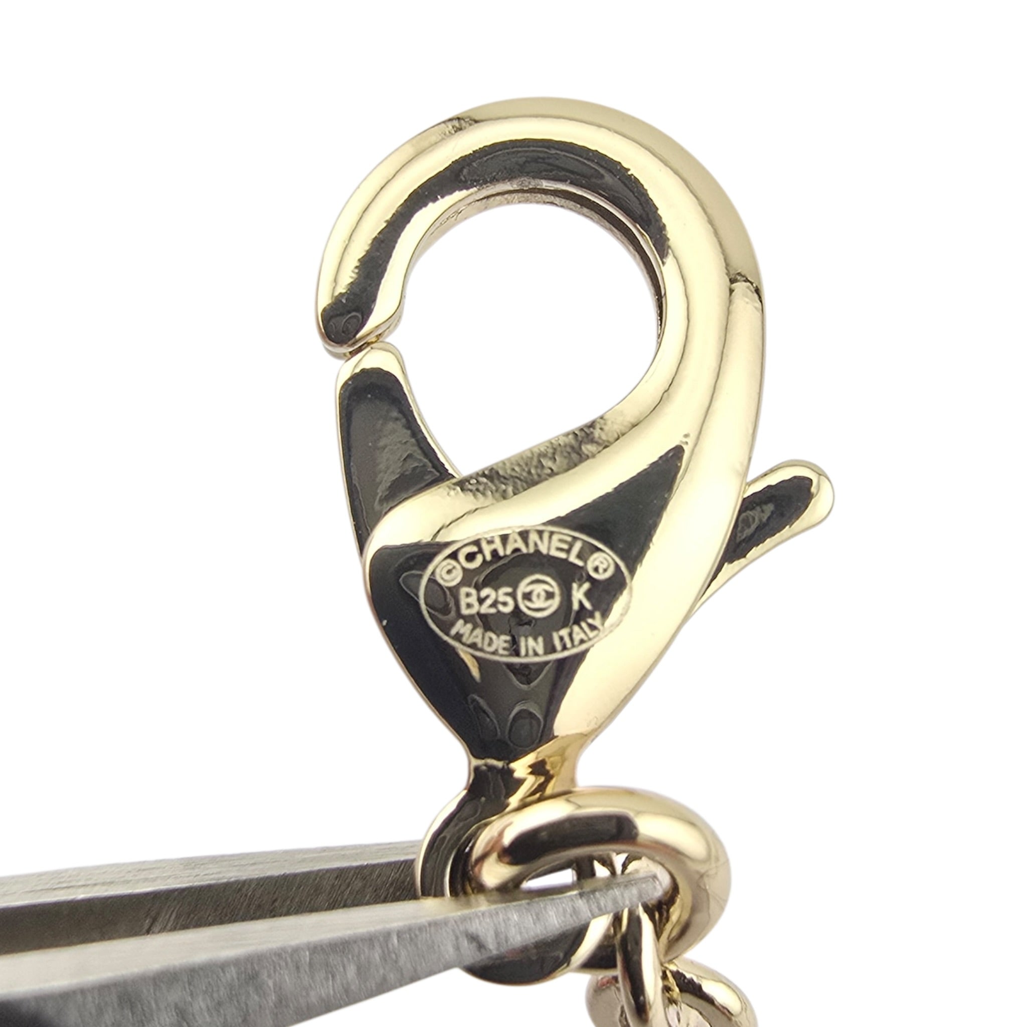 Chanel CC Gold Silver Bow Faux Pearl Necklace 2025 CHANEL