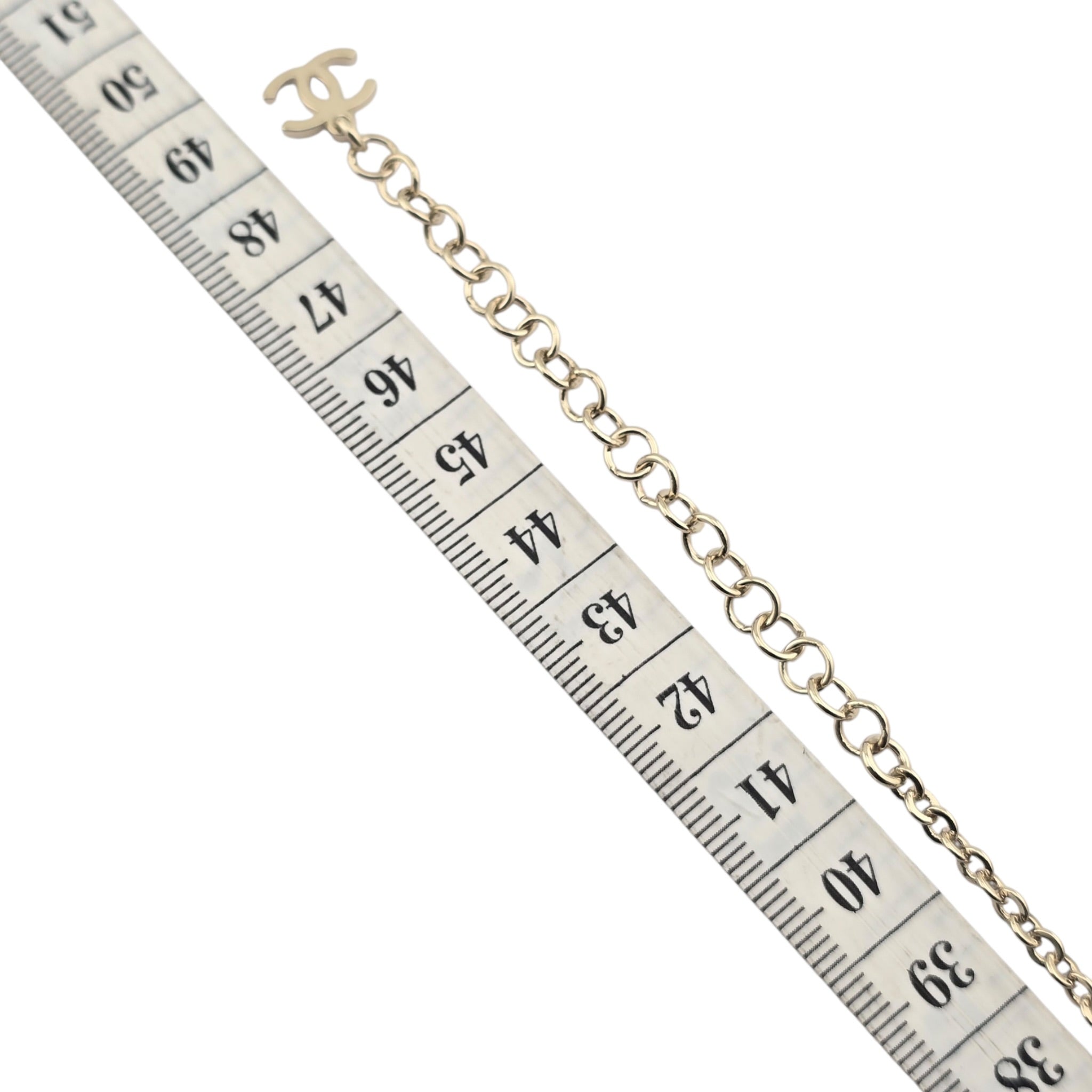 Chanel CC Gold Silver Bow Faux Pearl Necklace 2025 CHANEL