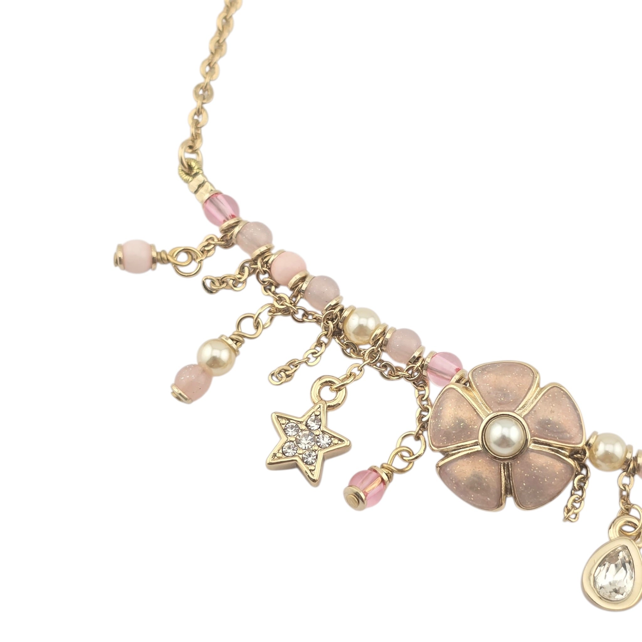 Chanel CC Camellia Pink Gold Necklace 2026 CHANEL
