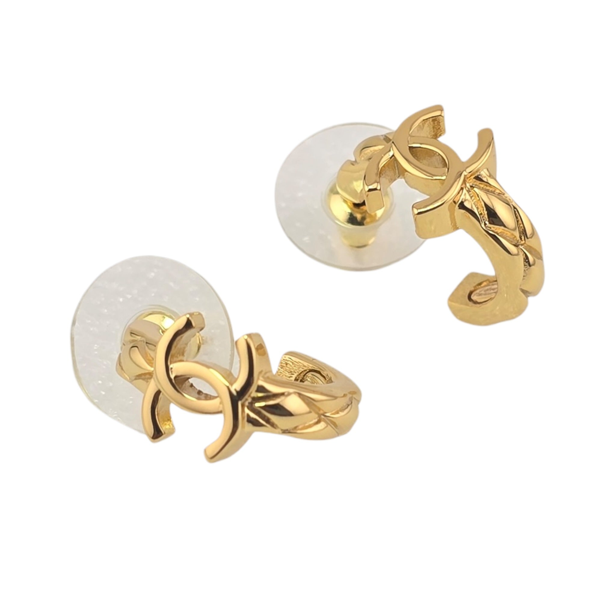 Chanel CC Gold Hoop Earrings 2026 CHANEL