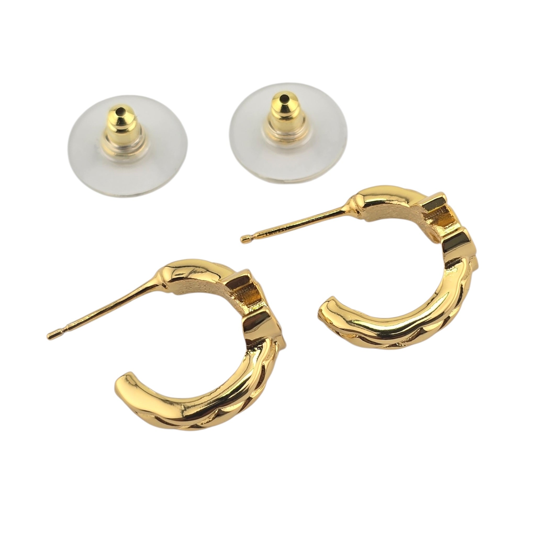 Chanel CC Gold Hoop Earrings 2026 CHANEL