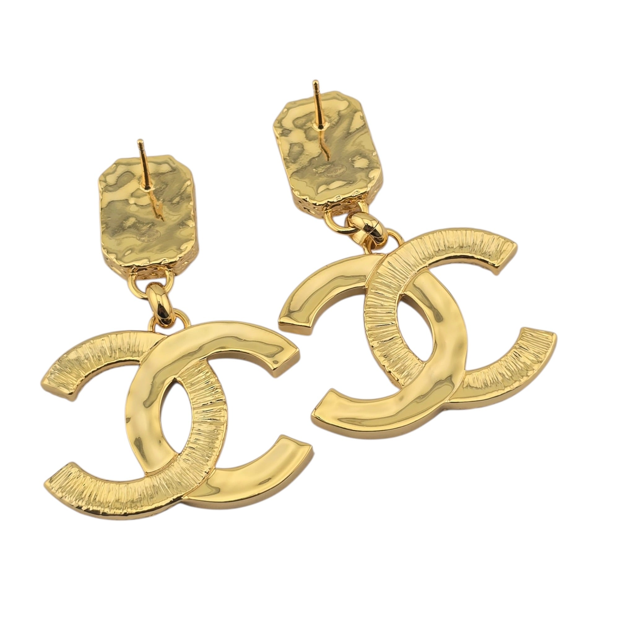 Chanel CC Pendant Gold Red Drop Earrings 2024 CHANEL