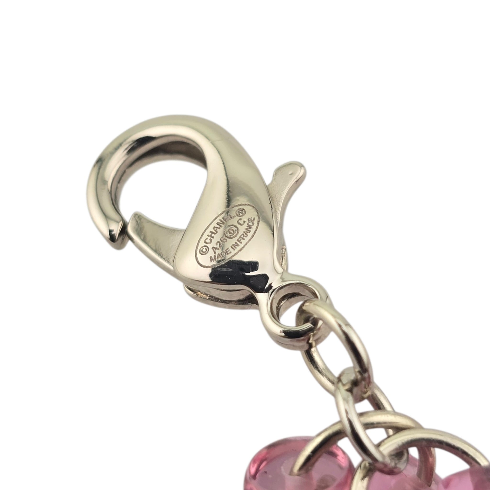 Chanel CC Pink Crystal Stud Flower Necklace 2026 CHANEL