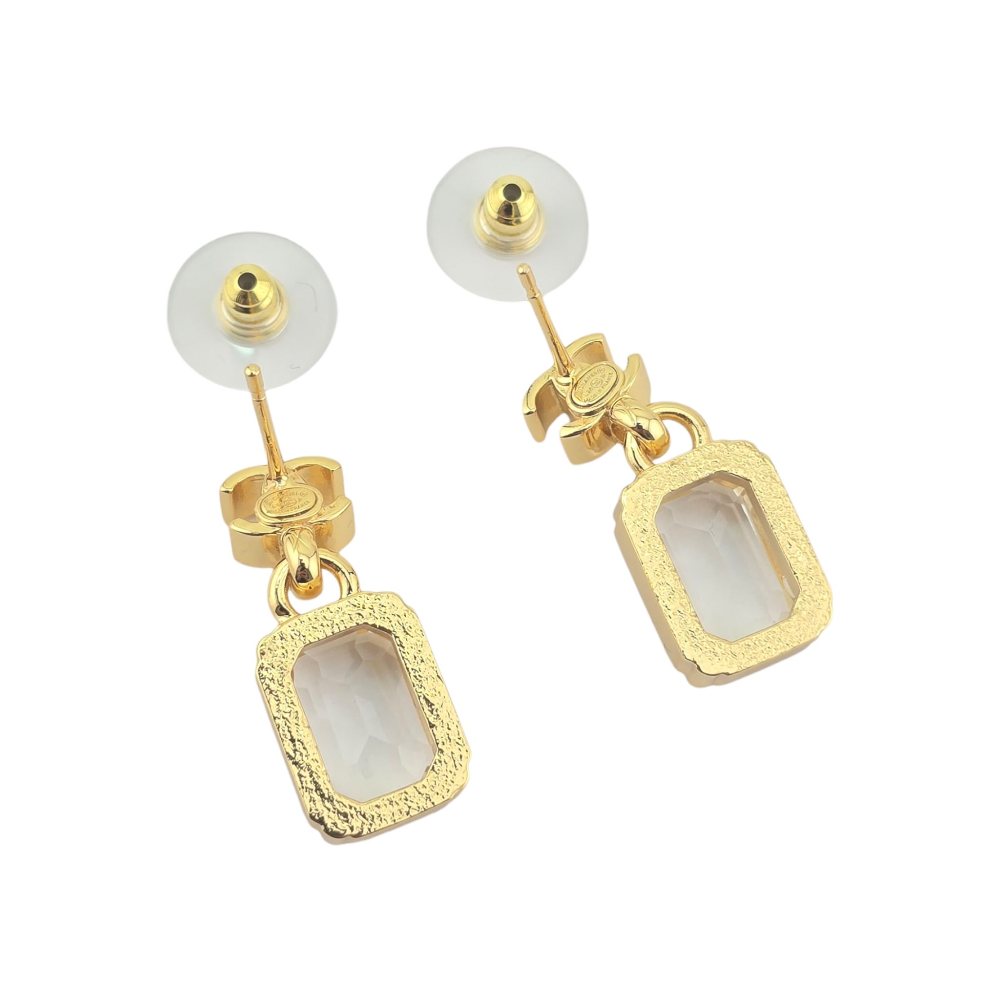 Chanel CC Crystal Drop Pendant Earrings 2026 CHANEL