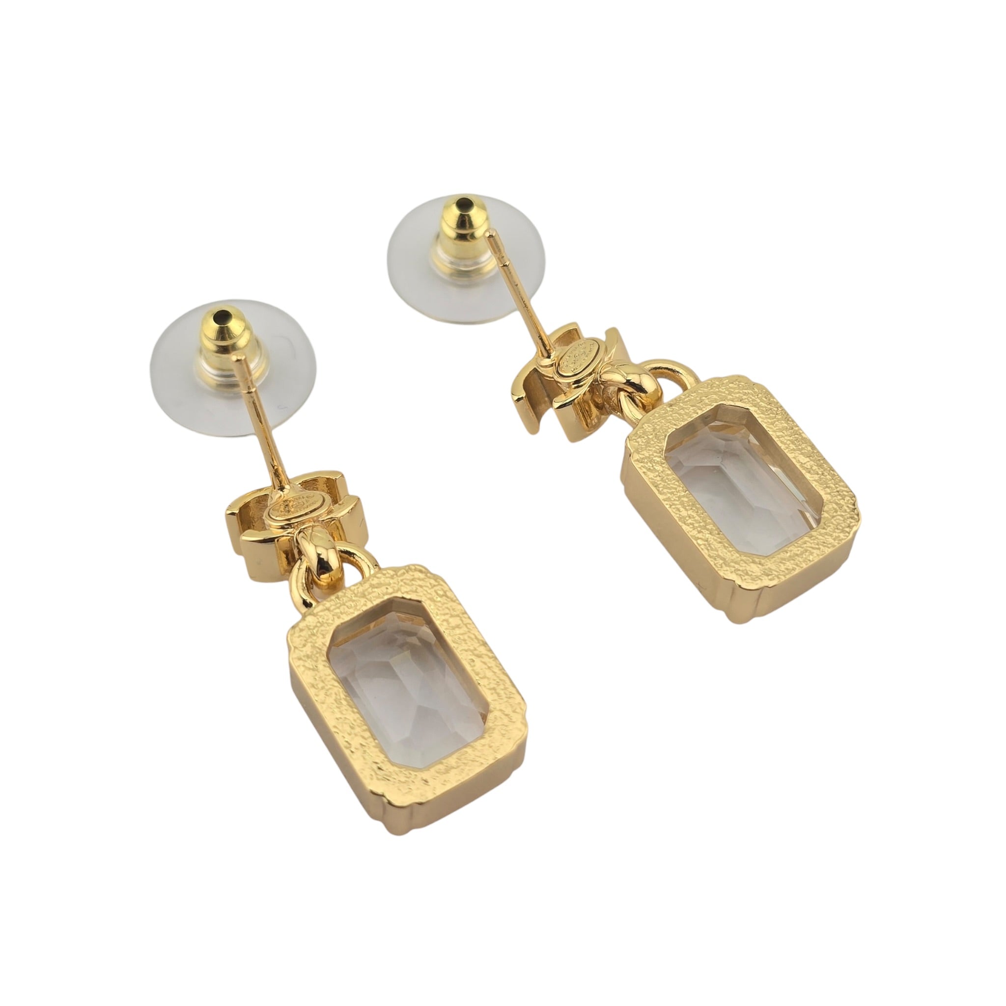 Chanel CC Crystal Drop Pendant Earrings 2026 CHANEL