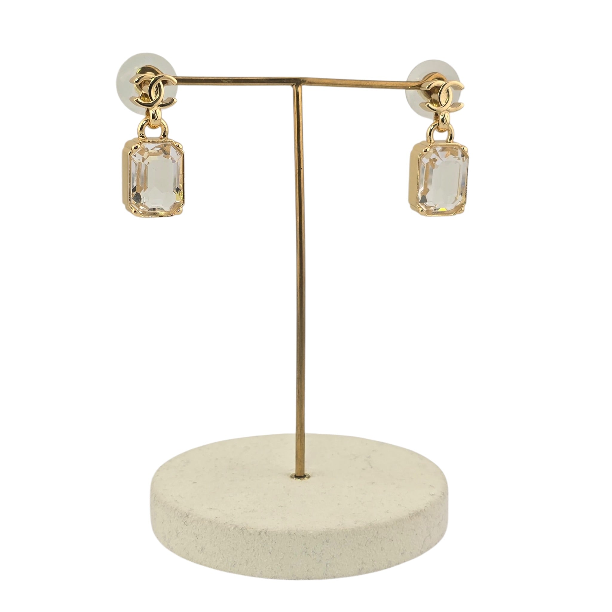 Chanel CC Crystal Drop Pendant Earrings 2026 CHANEL