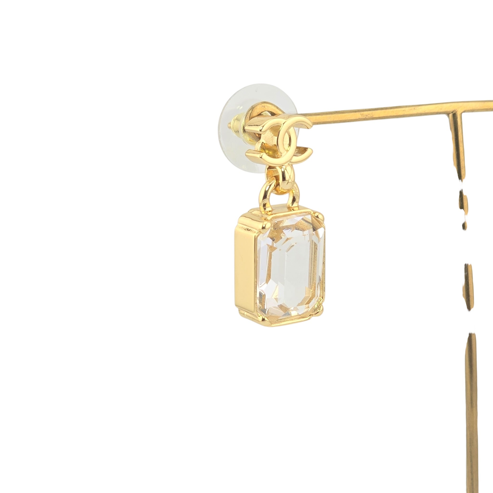 Chanel CC Crystal Drop Pendant Earrings 2026 CHANEL