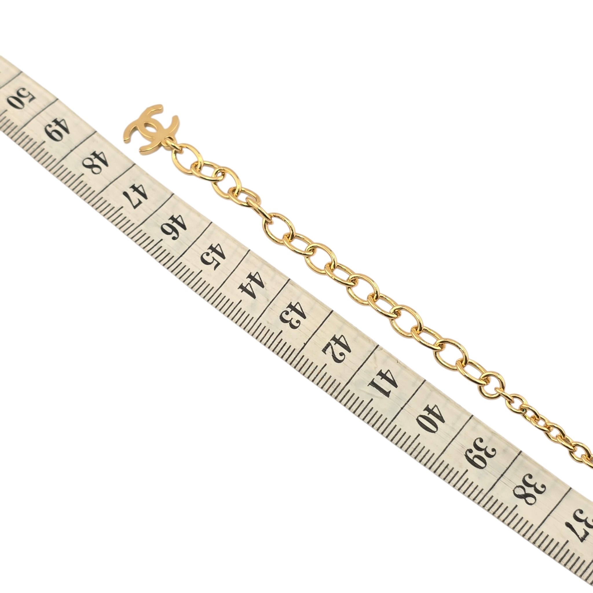 Chanel CC Gold Crystal Pendant Necklace 2026 CHANEL