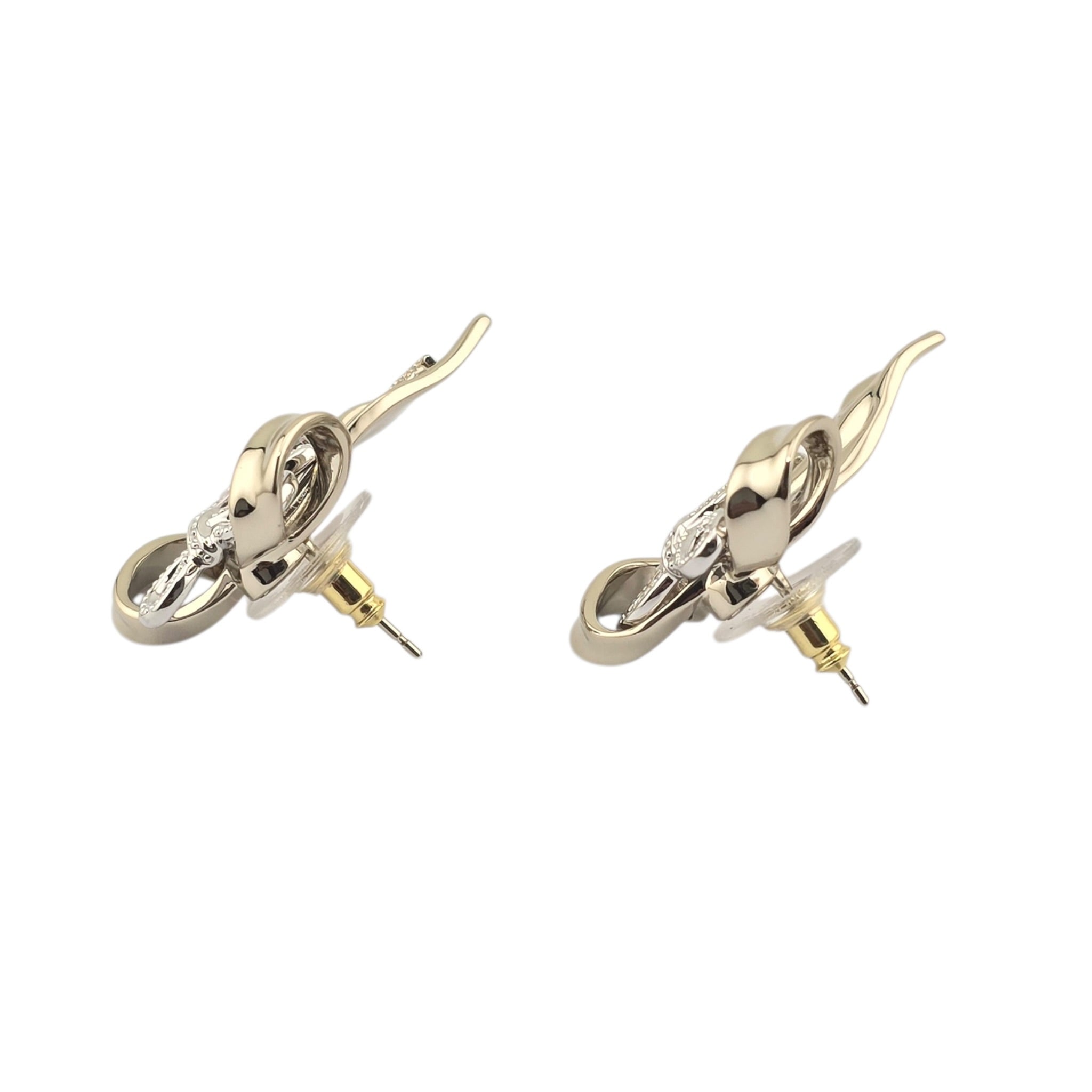 Chanel CC Bow Gold Earrings 2025 CHANEL