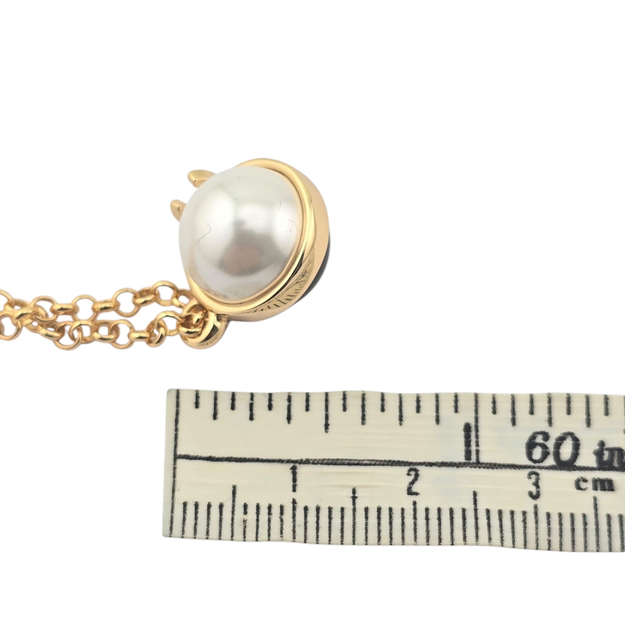 Chanel Pearl Metal CC Necklace Gold Black White 2026 CHANEL