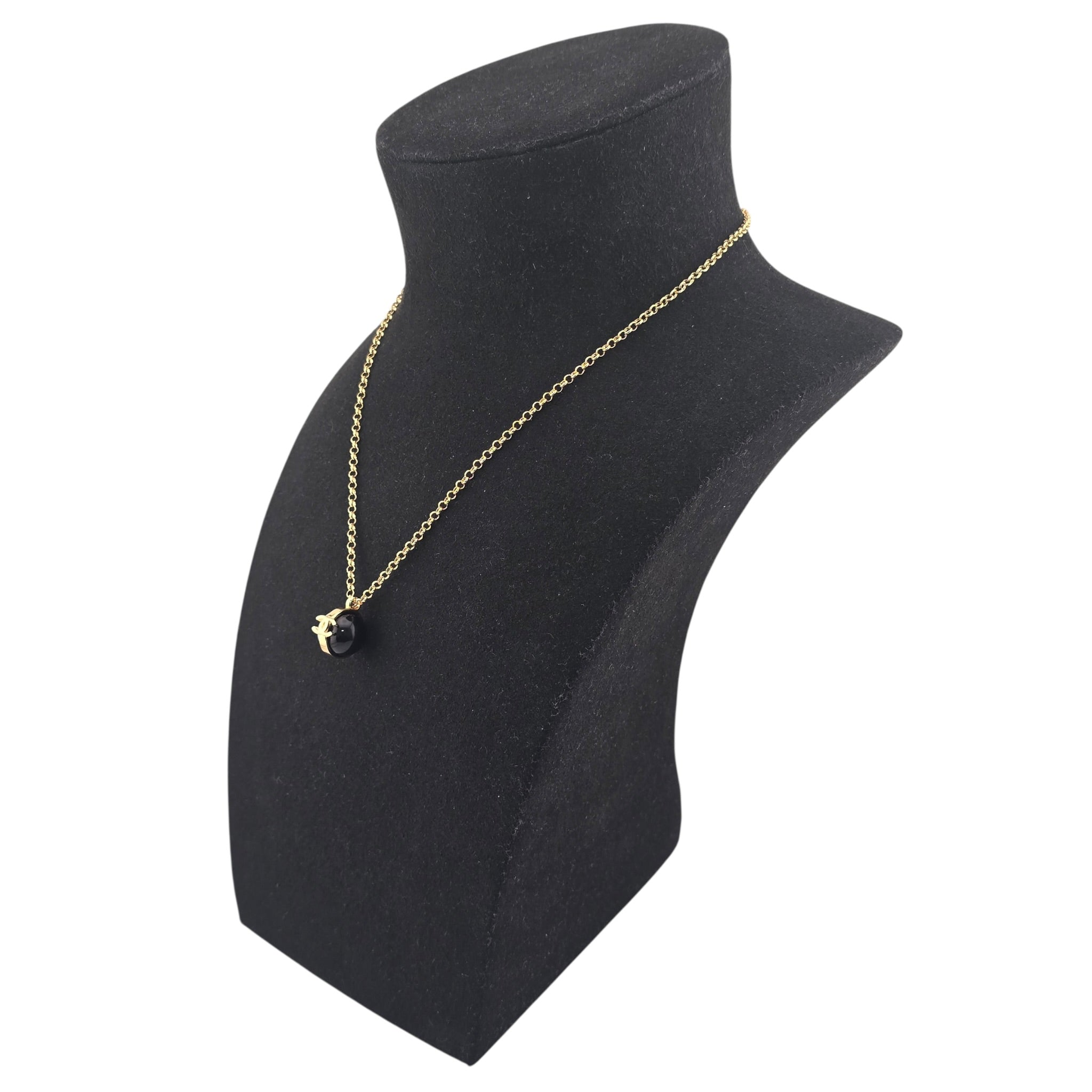 Chanel Pearl Metal CC Necklace Gold Black White 2026 CHANEL