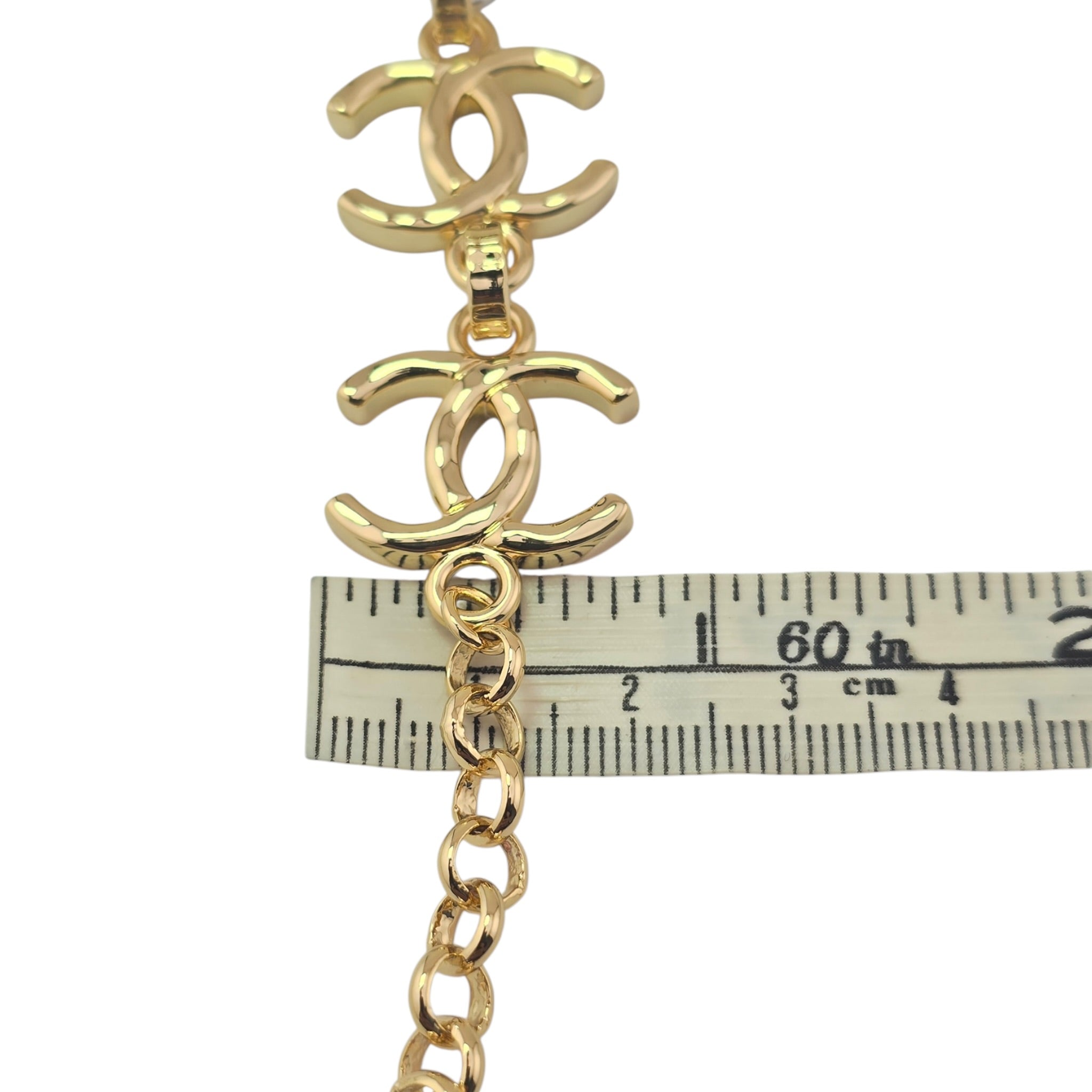 Chanel CC Gold Silver Metal Necklace 2026 CHANEL