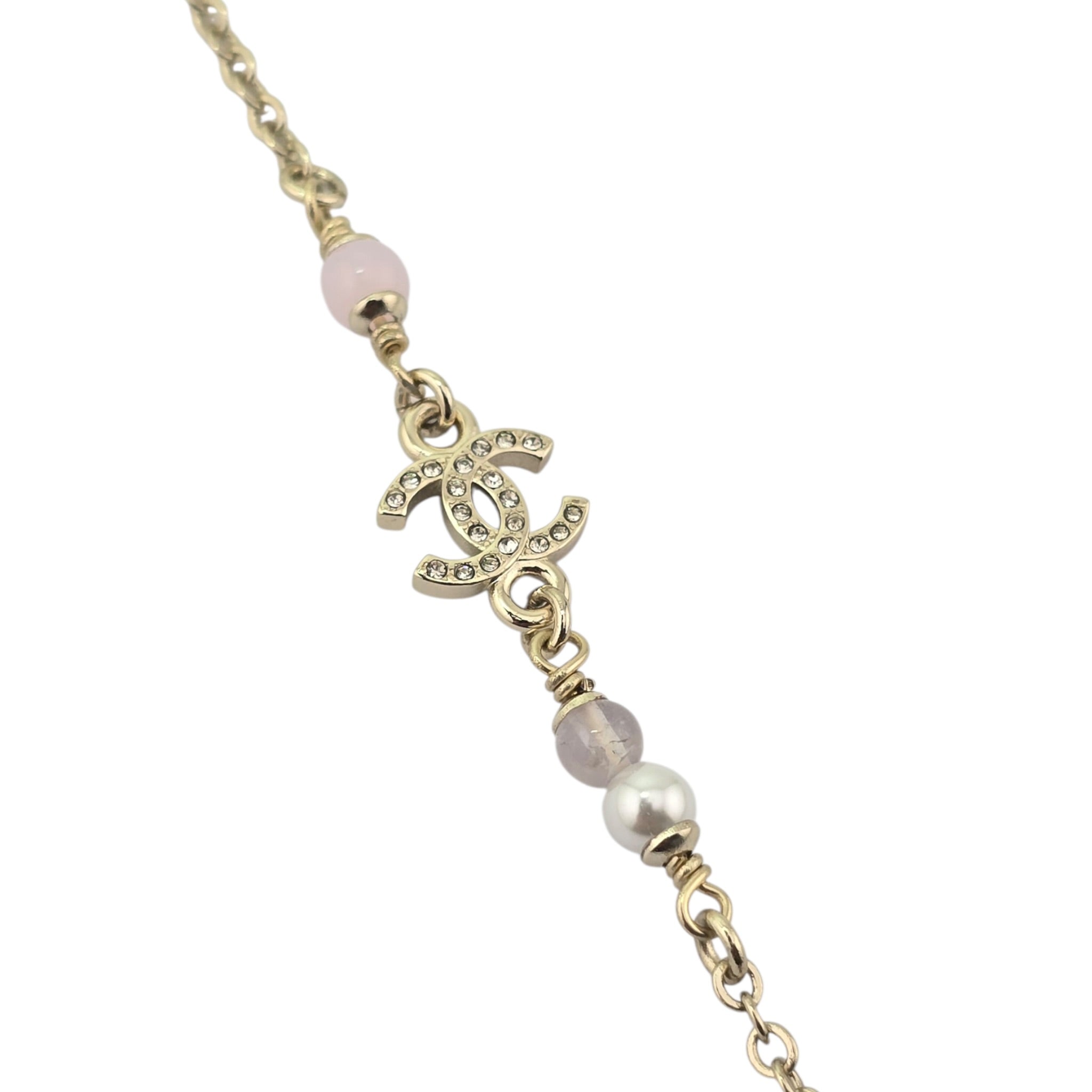 Chanel CC Camellia Pink Gold Necklace 2026 CHANEL