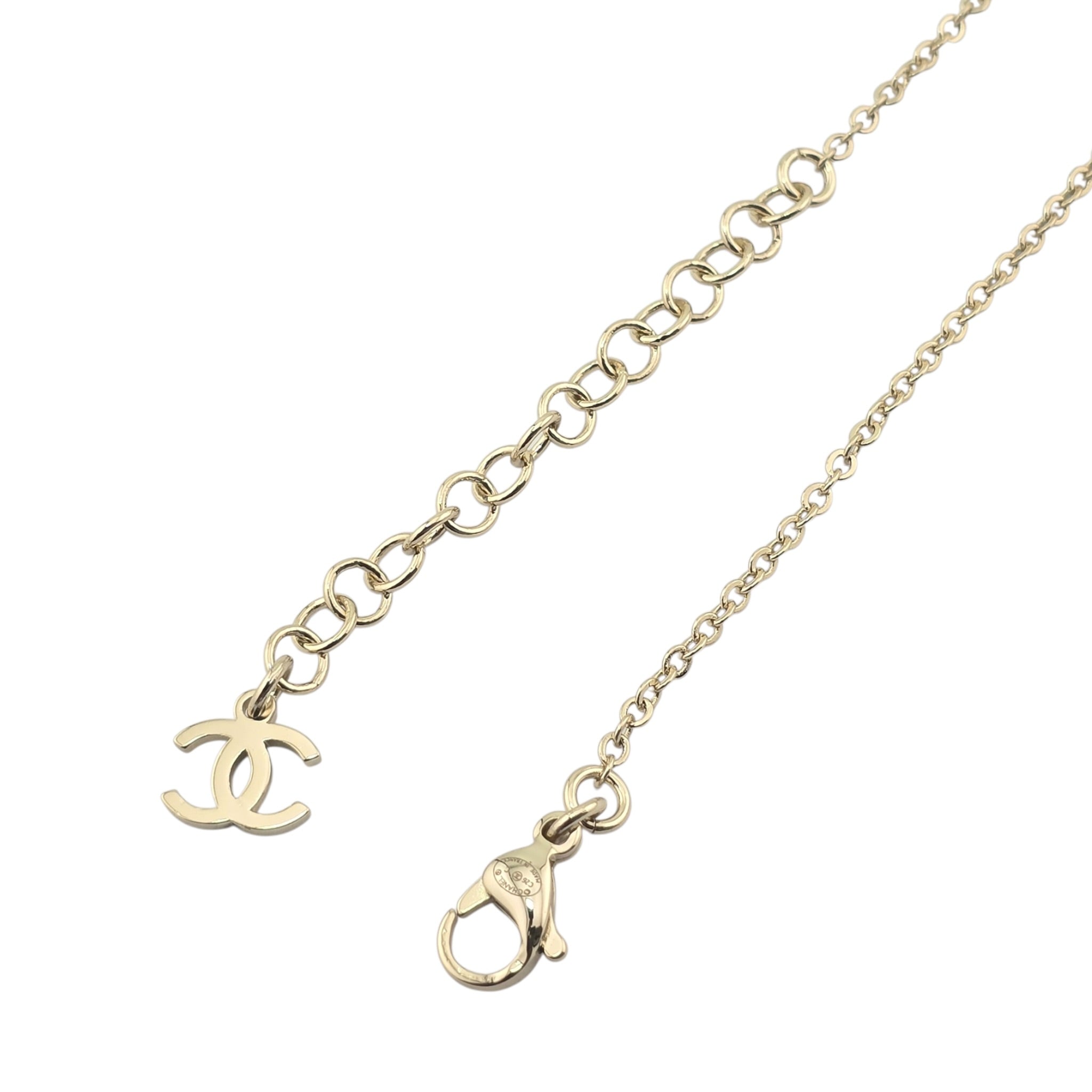 Chanel CC Camellia Pink Gold Necklace 2026 CHANEL