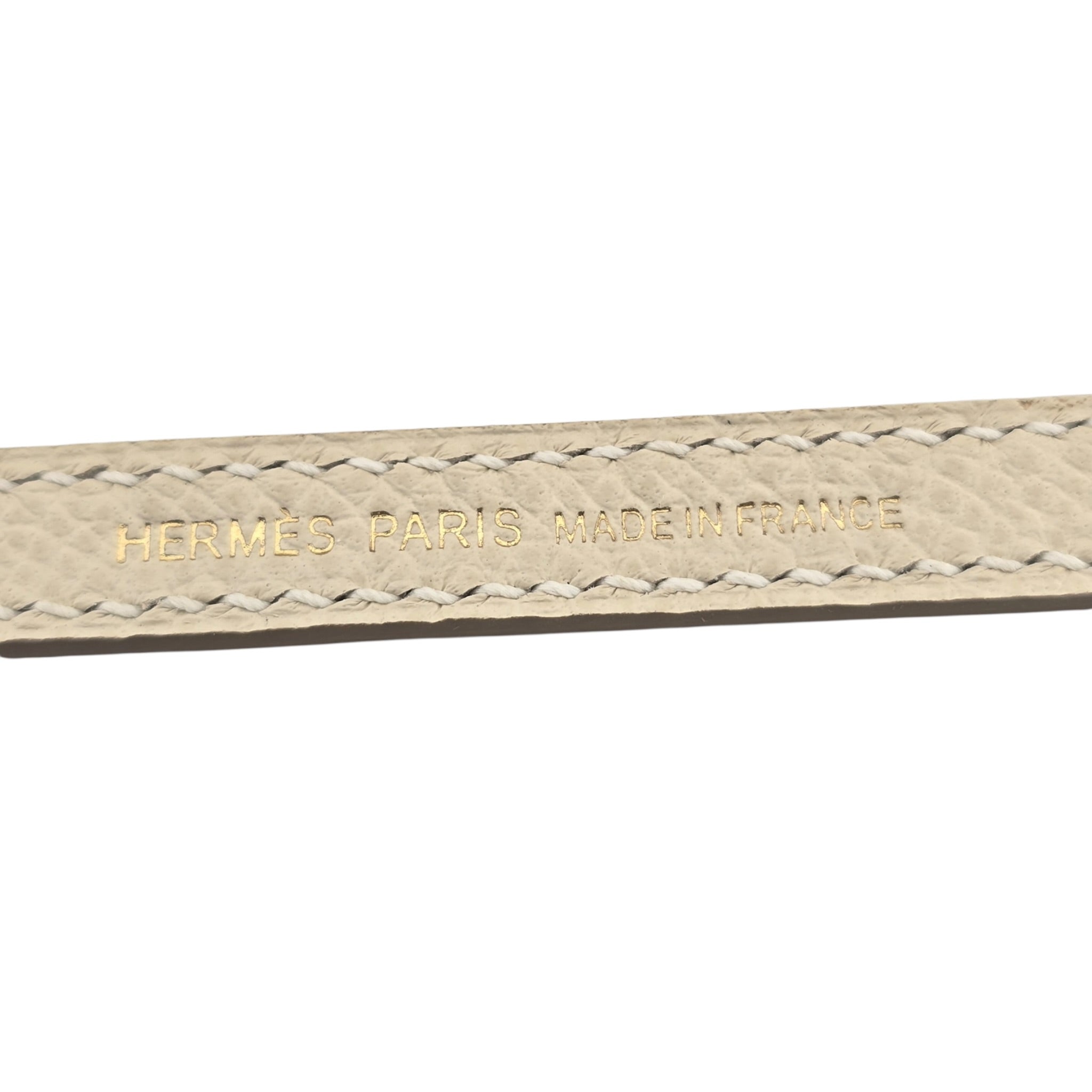 Hermes Mini Kelly II Epsom Craie Gold Hardware HERMES