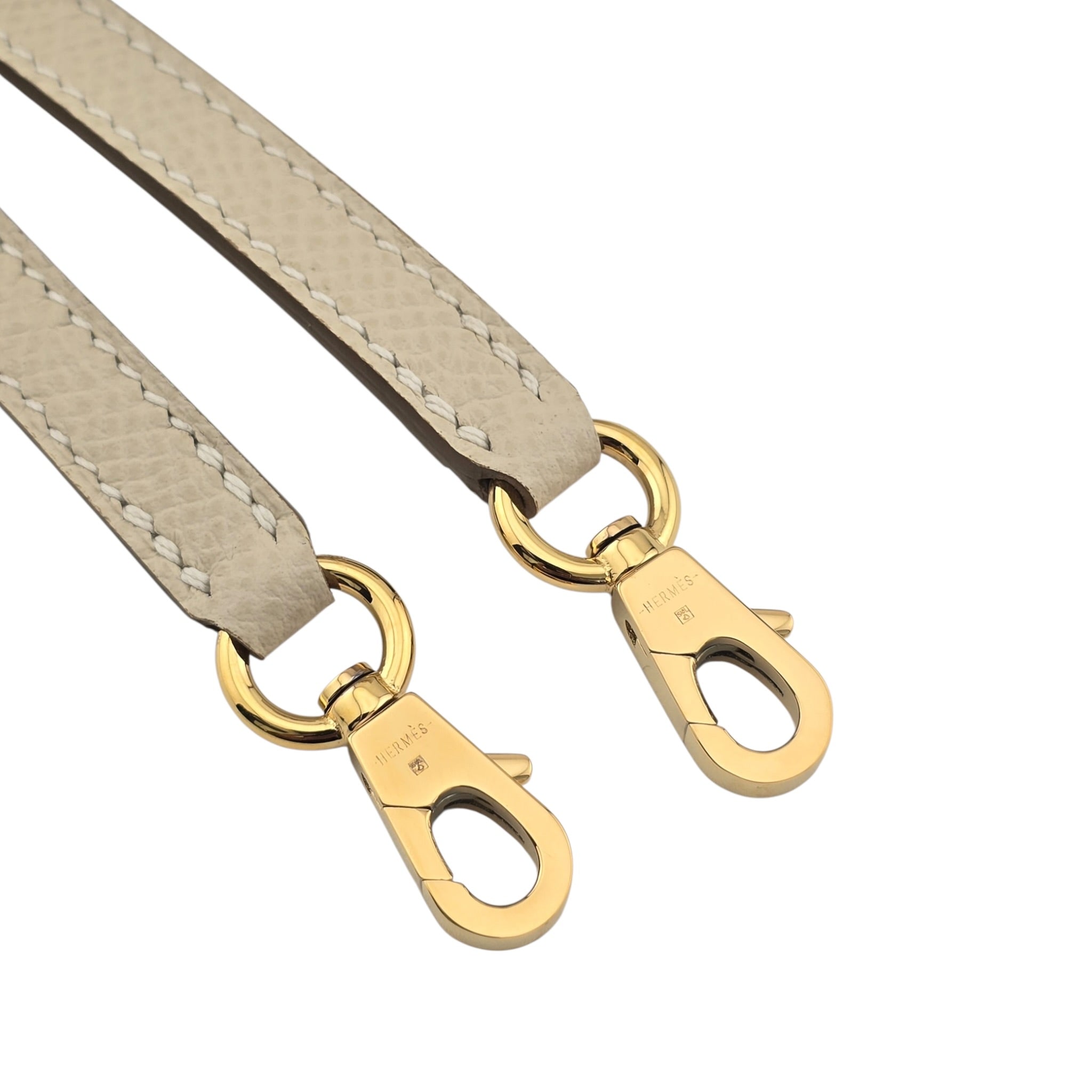 Hermes Mini Kelly II Epsom Craie Gold Hardware HERMES