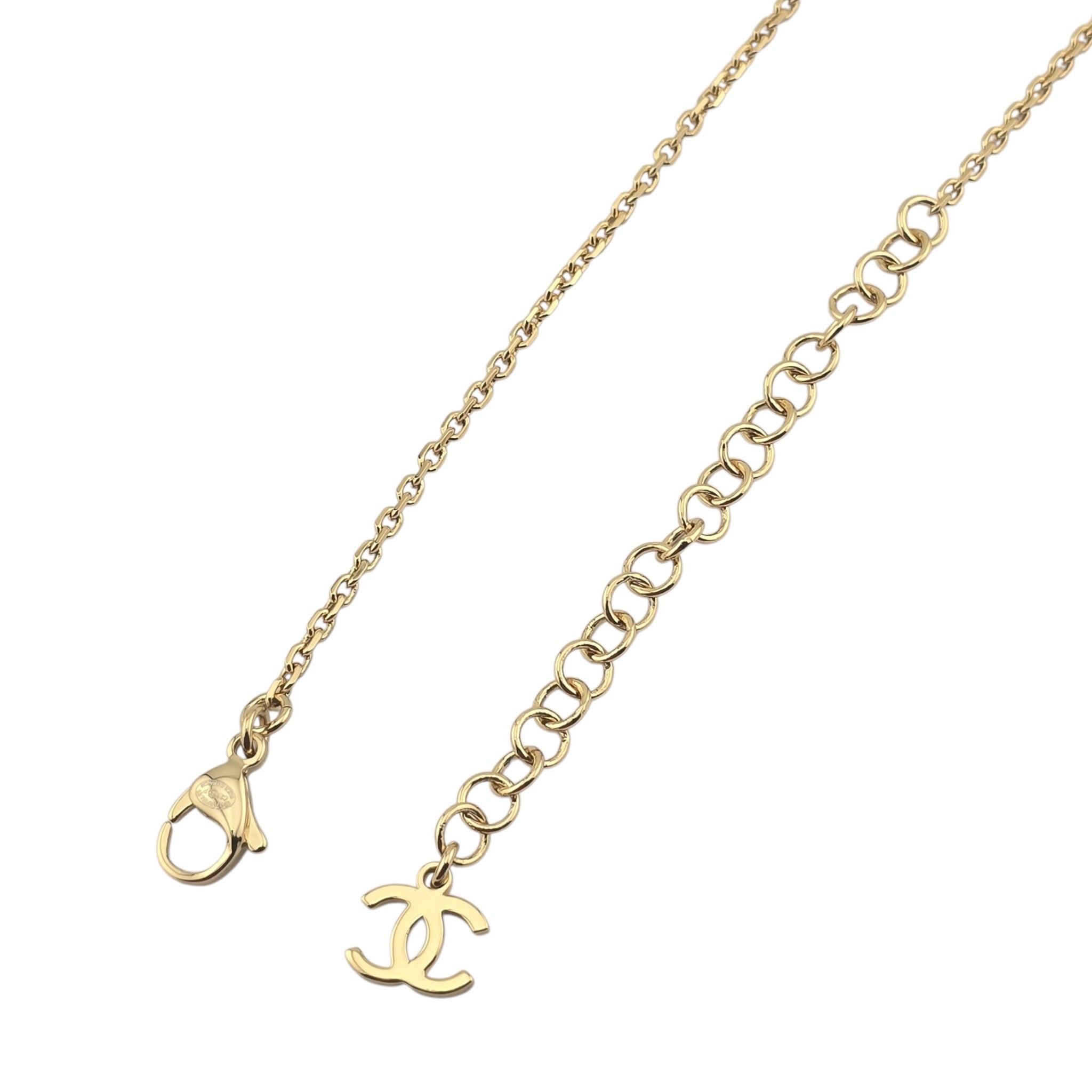 Chanel CC Gold Pendant Faux Pearl Necklace 2026 CHANEL