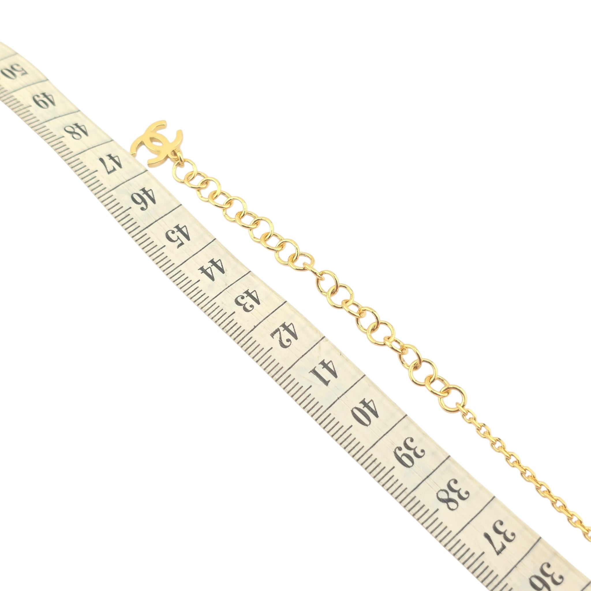 Chanel CC Gold Pendant Faux Pearl Necklace 2026 CHANEL