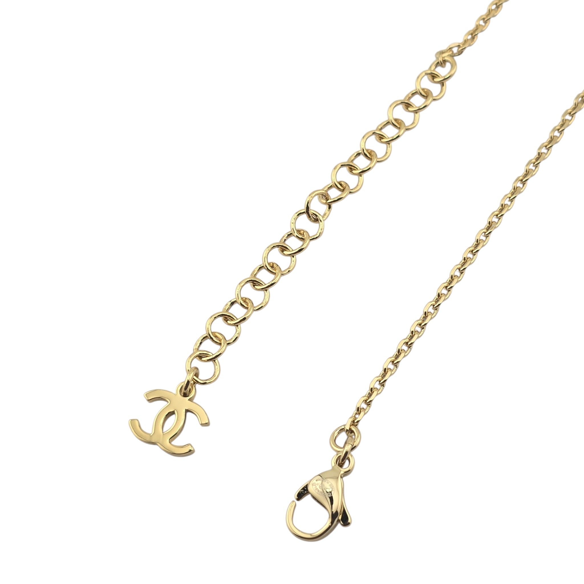 Chanel CC Faux Pearl Gold Pendant Necklace 2026 CHANEL