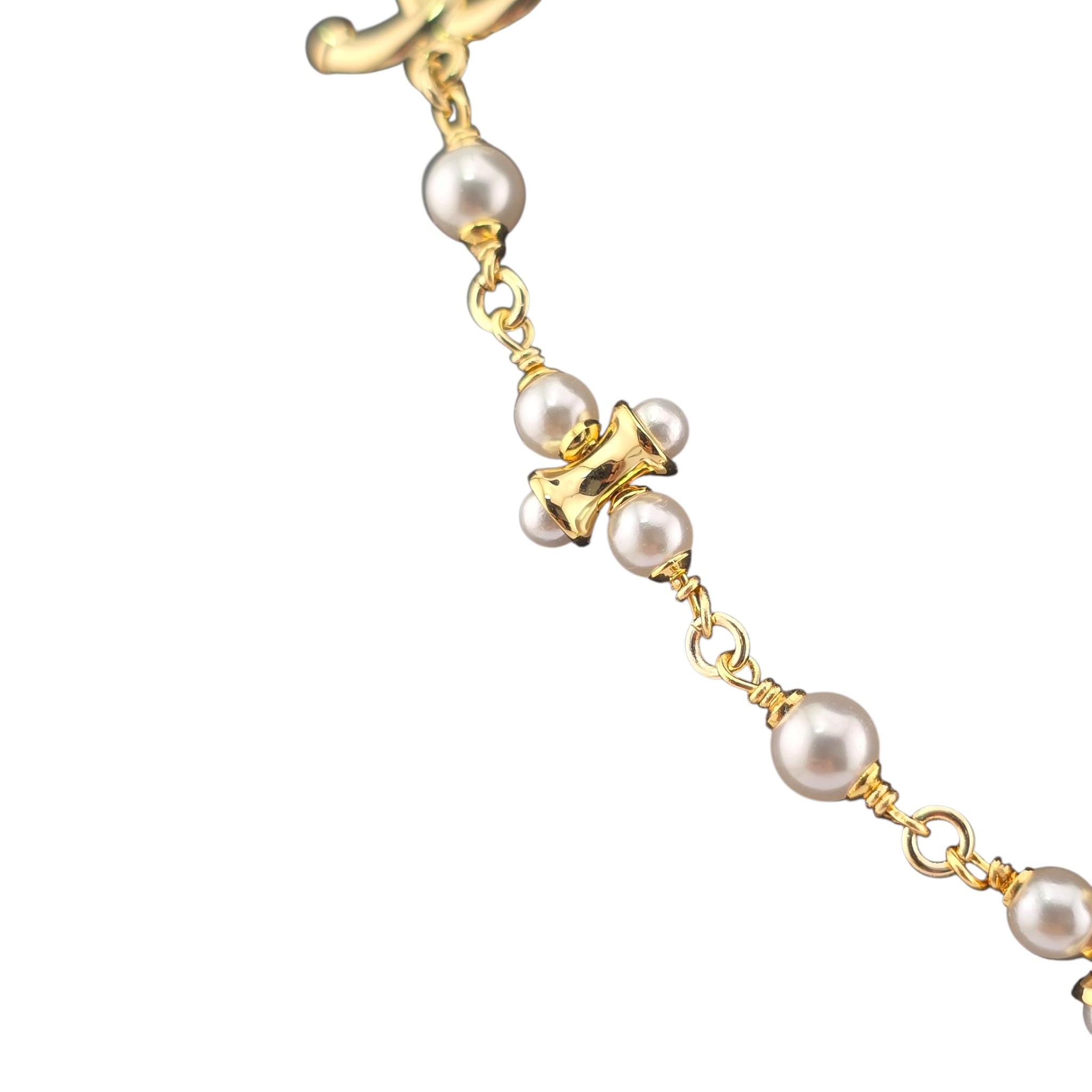 Chanel CC Faux Pearl Gold Pendant Necklace 2026 CHANEL