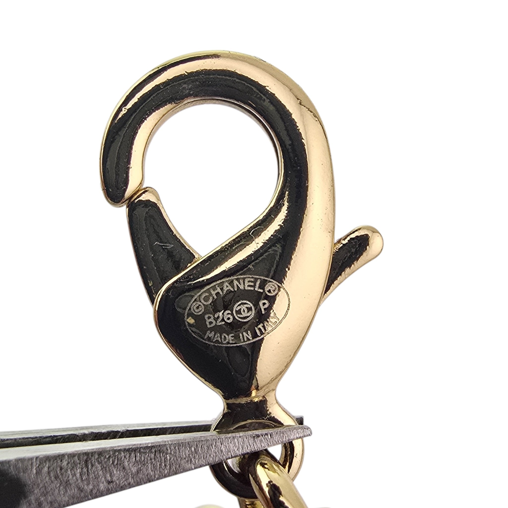 Chanel CC Lambskin Choker Black Gold Necklace 2026 CHANEL