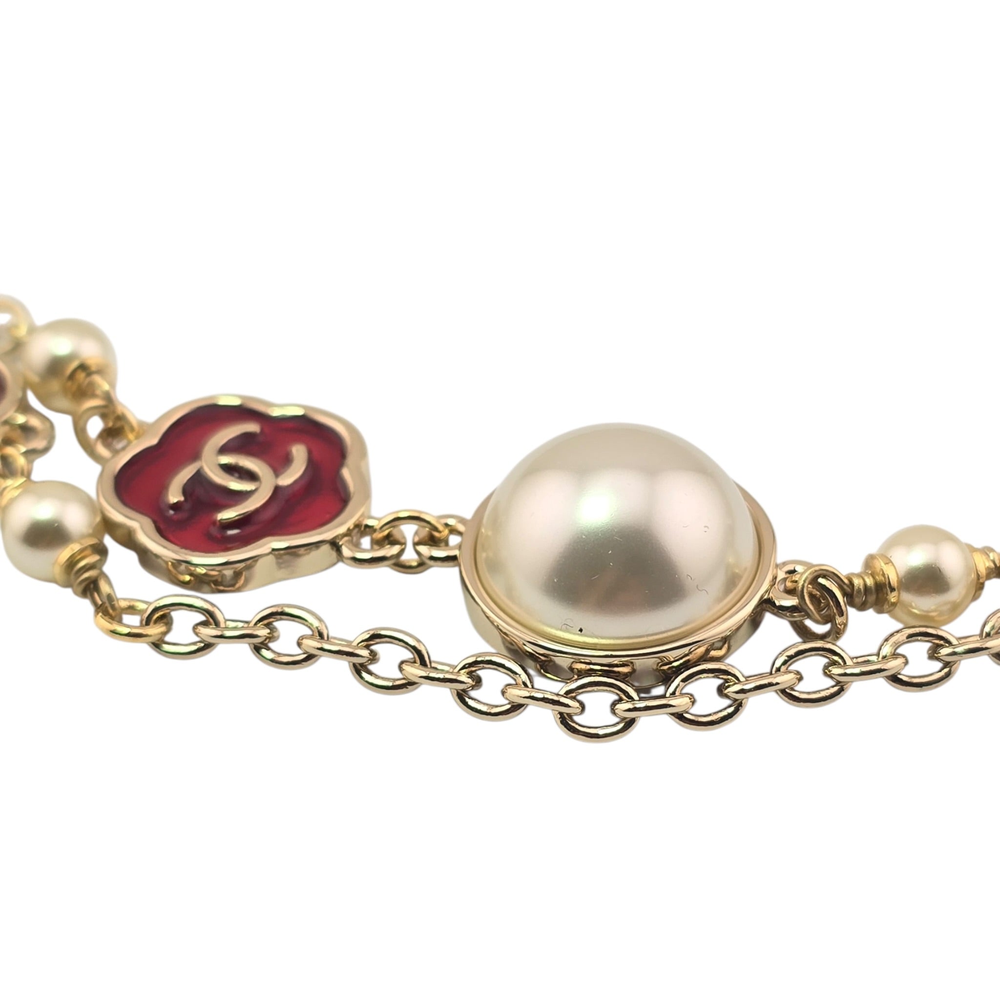 Chanel CC Faux Pearl Metal Long Necklace 2025 CHANEL