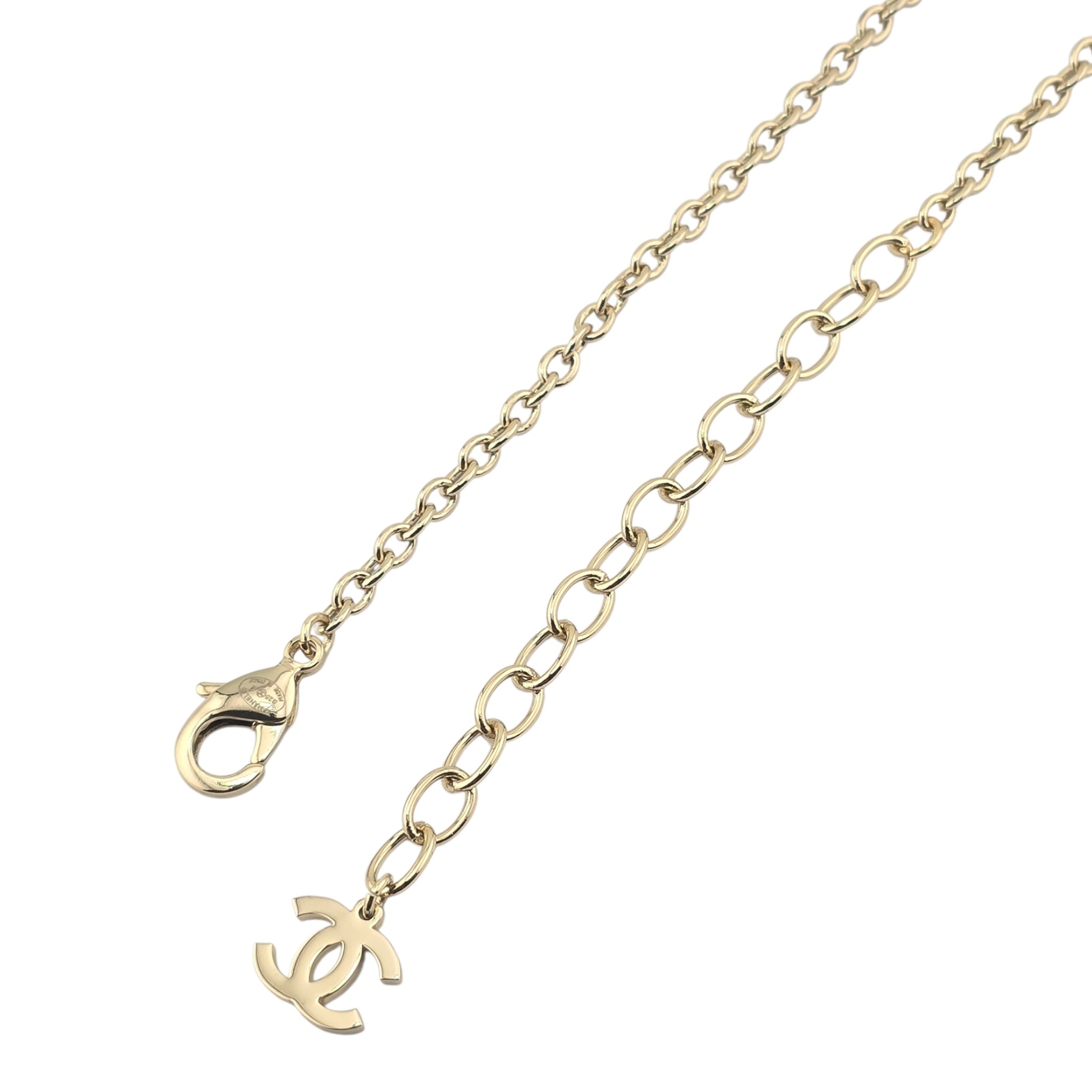 Chanel CC Faux Pearl Metal Long Necklace 2025 CHANEL