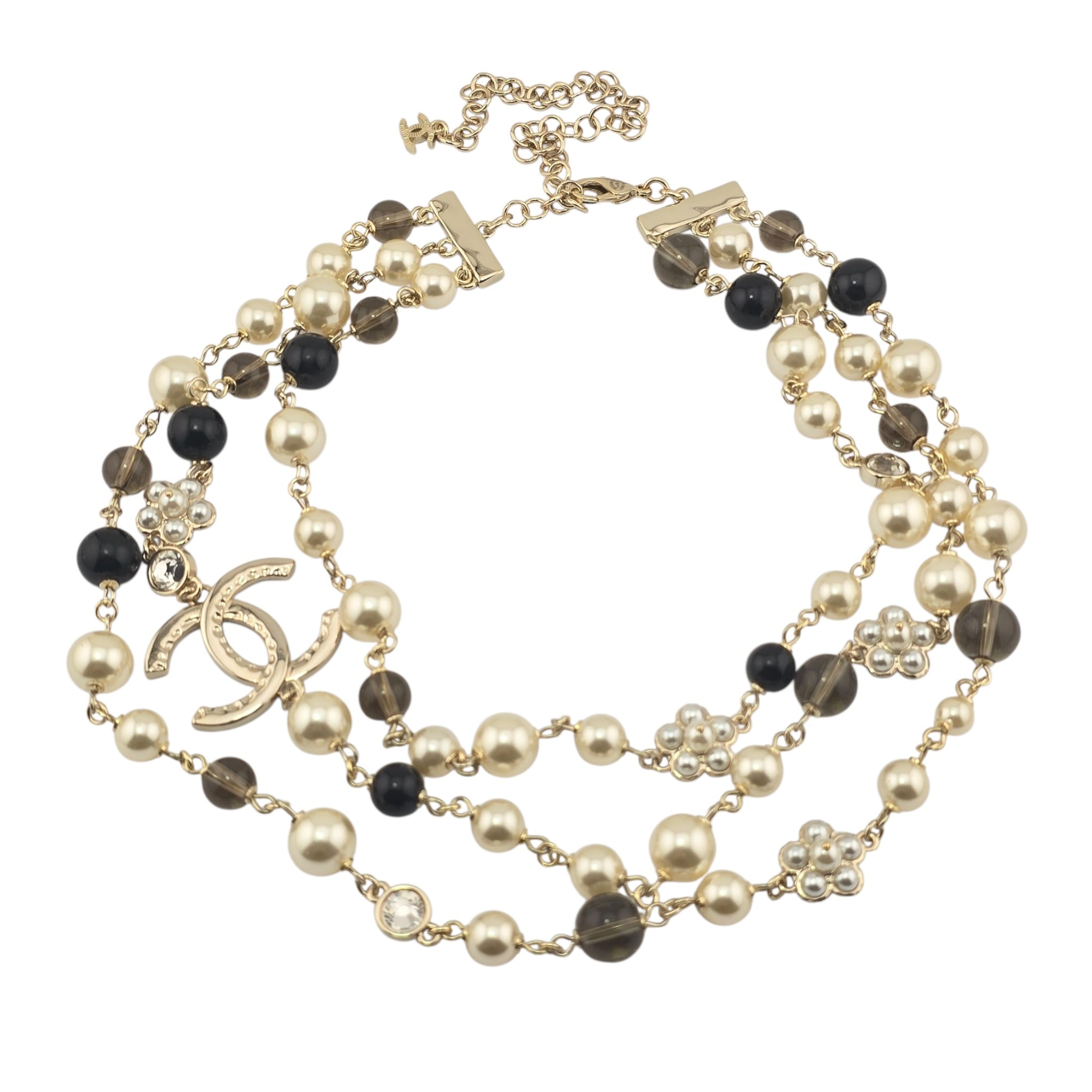 Chanel CC Sautoir Baroque Pearl Camellia Necklace 2024 CHANEL