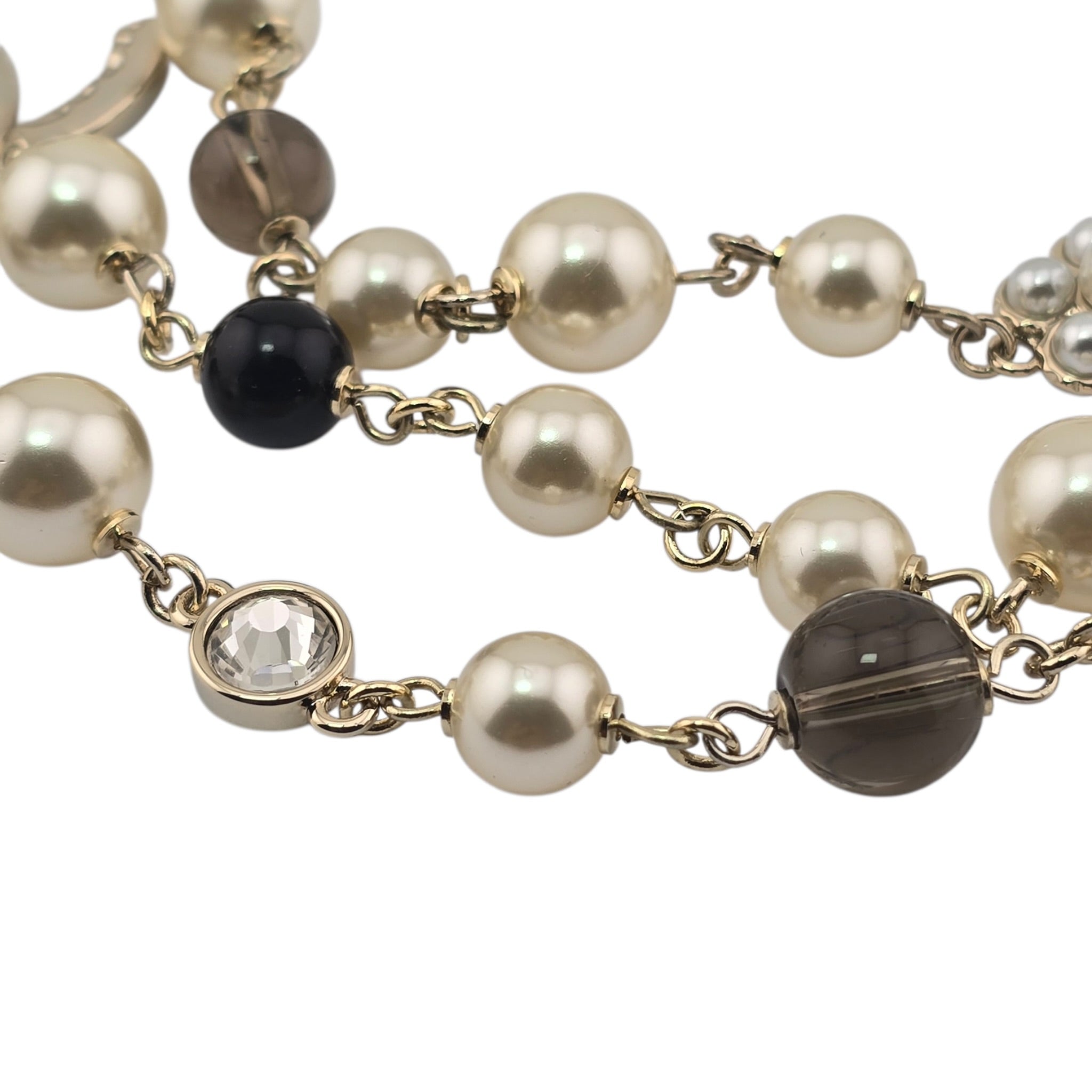 Chanel CC Sautoir Baroque Pearl Camellia Necklace 2024 CHANEL