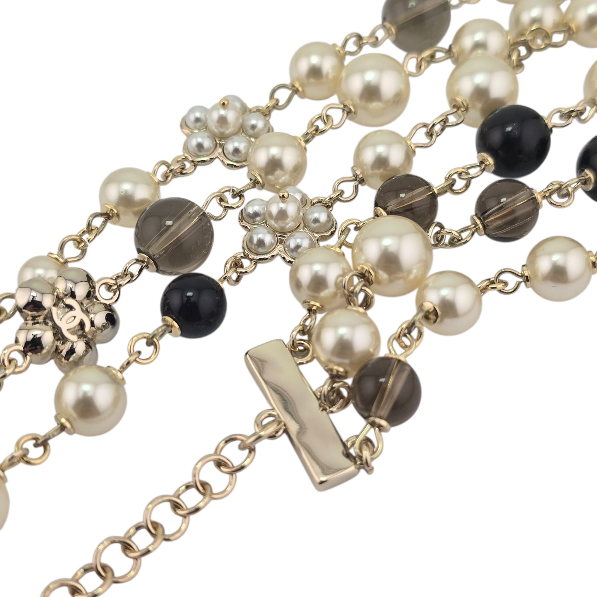 Chanel CC Sautoir Baroque Pearl Camellia Necklace 2024 CHANEL