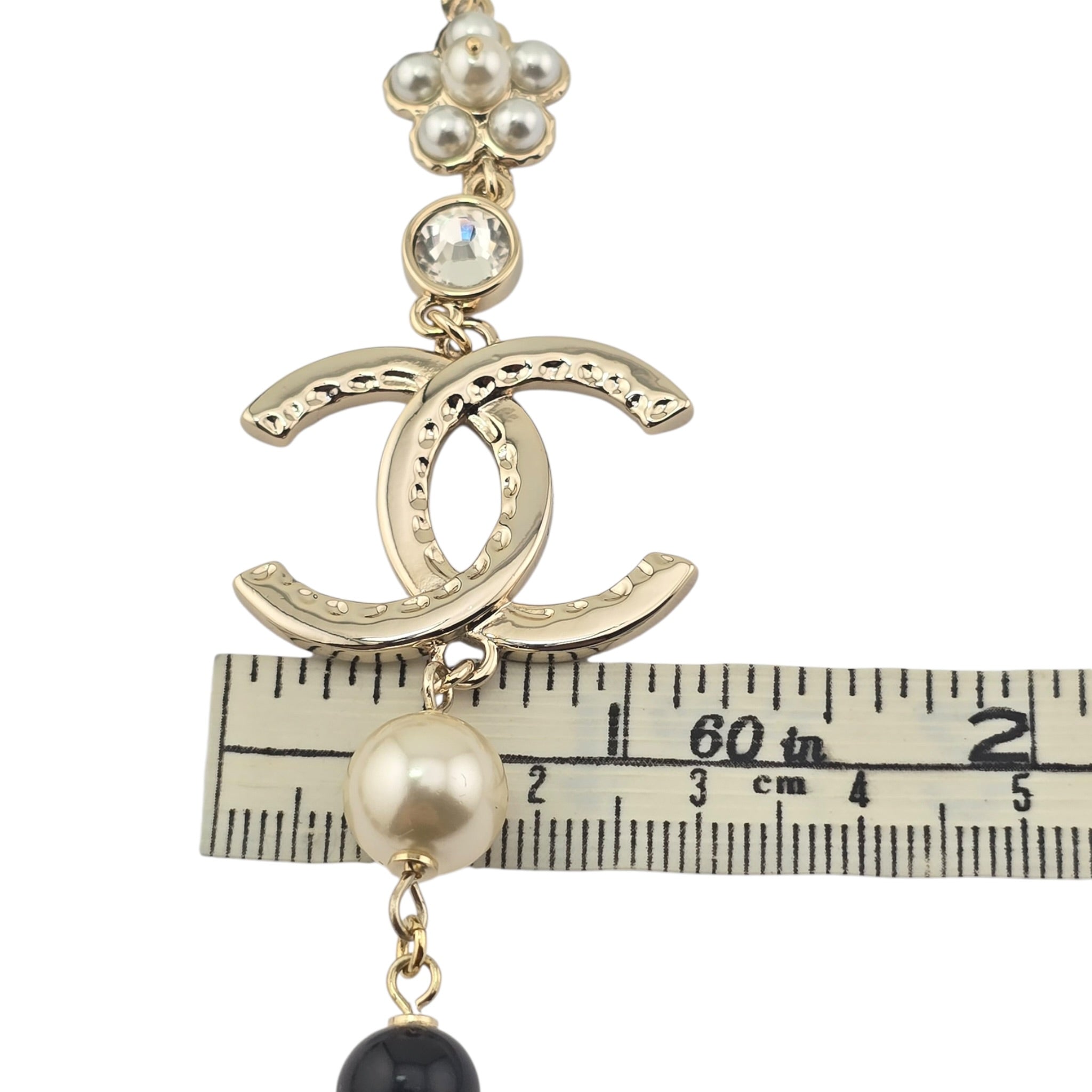 Chanel CC Sautoir Baroque Pearl Camellia Necklace 2024 CHANEL