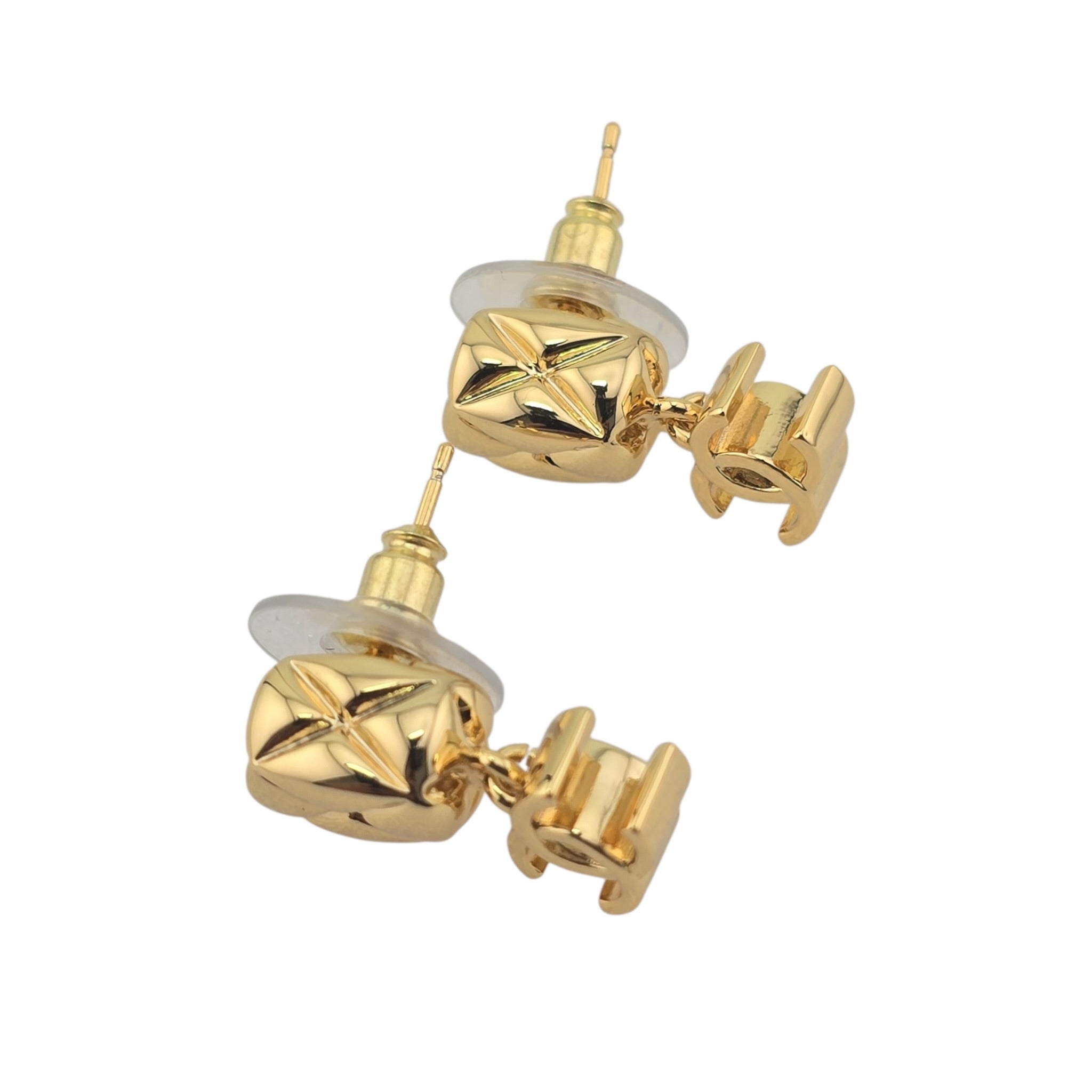 Chanel CC Gold Drop Earrings 2026 CHANEL