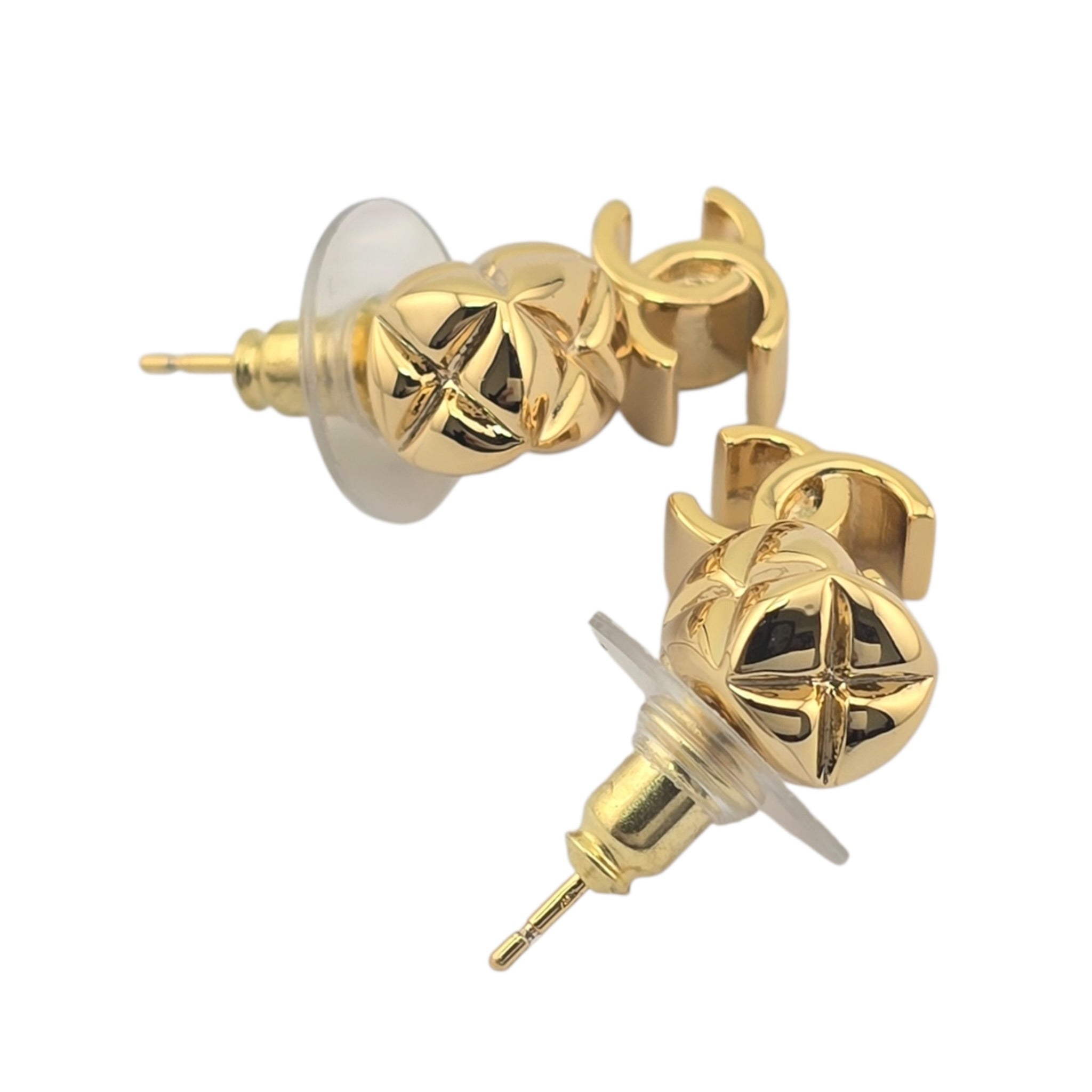 Chanel CC Gold Drop Earrings 2026 CHANEL