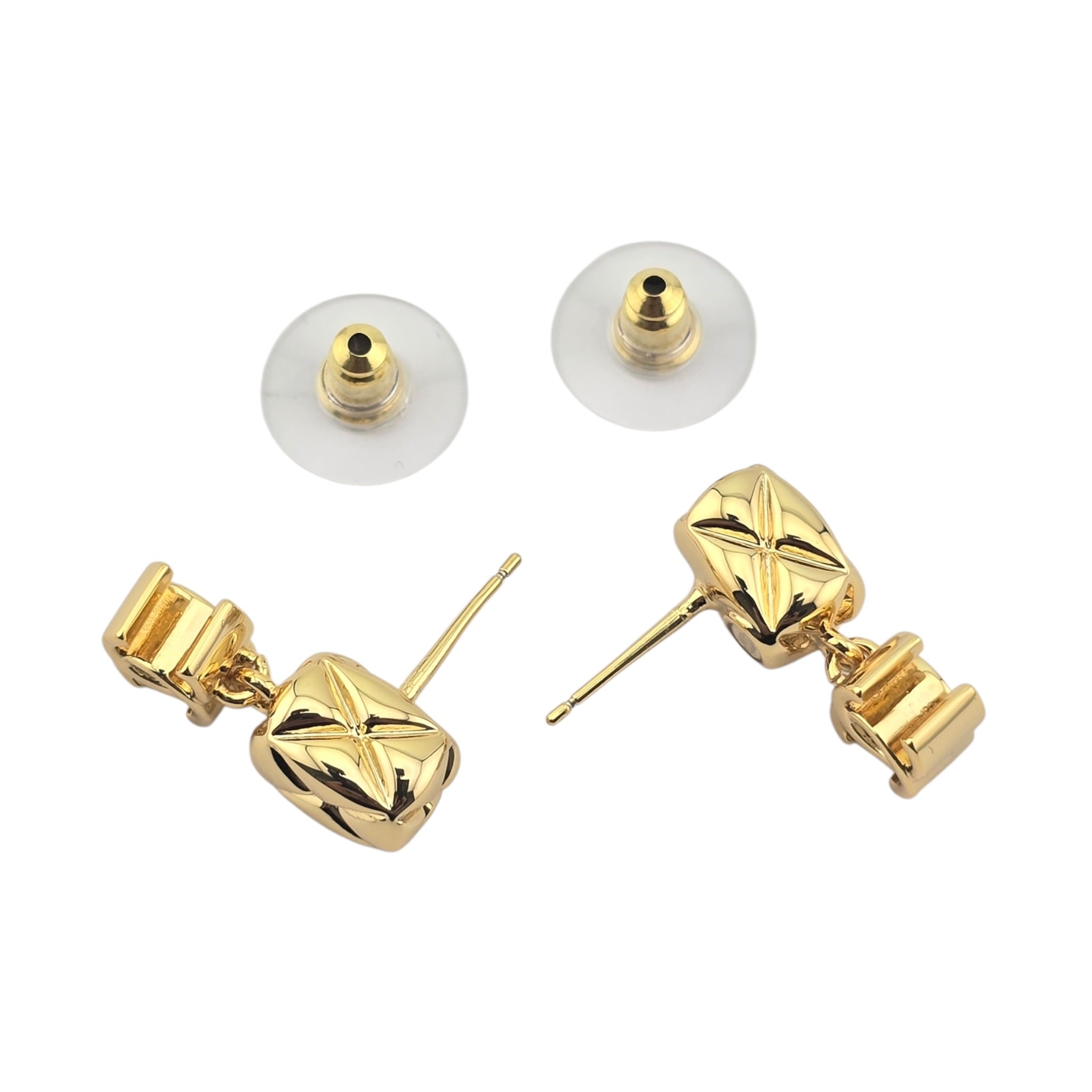 Chanel CC Gold Drop Earrings 2026 CHANEL