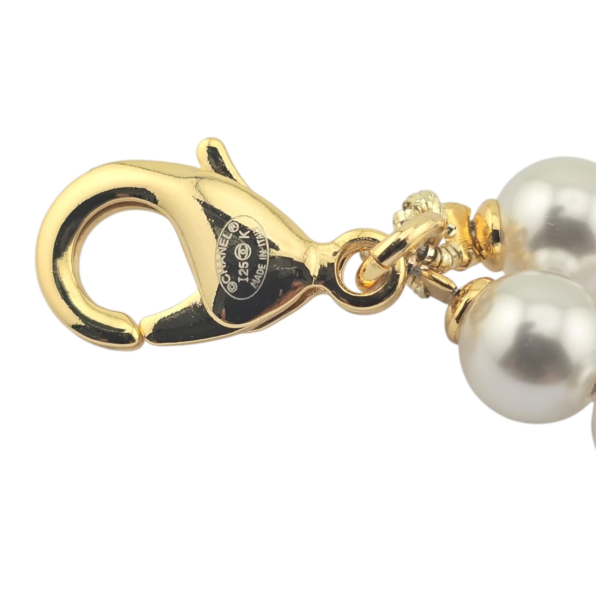 Chanel CC Gold Pencil Pendant Long Faux Pearl Necklace 2025 CHANEL
