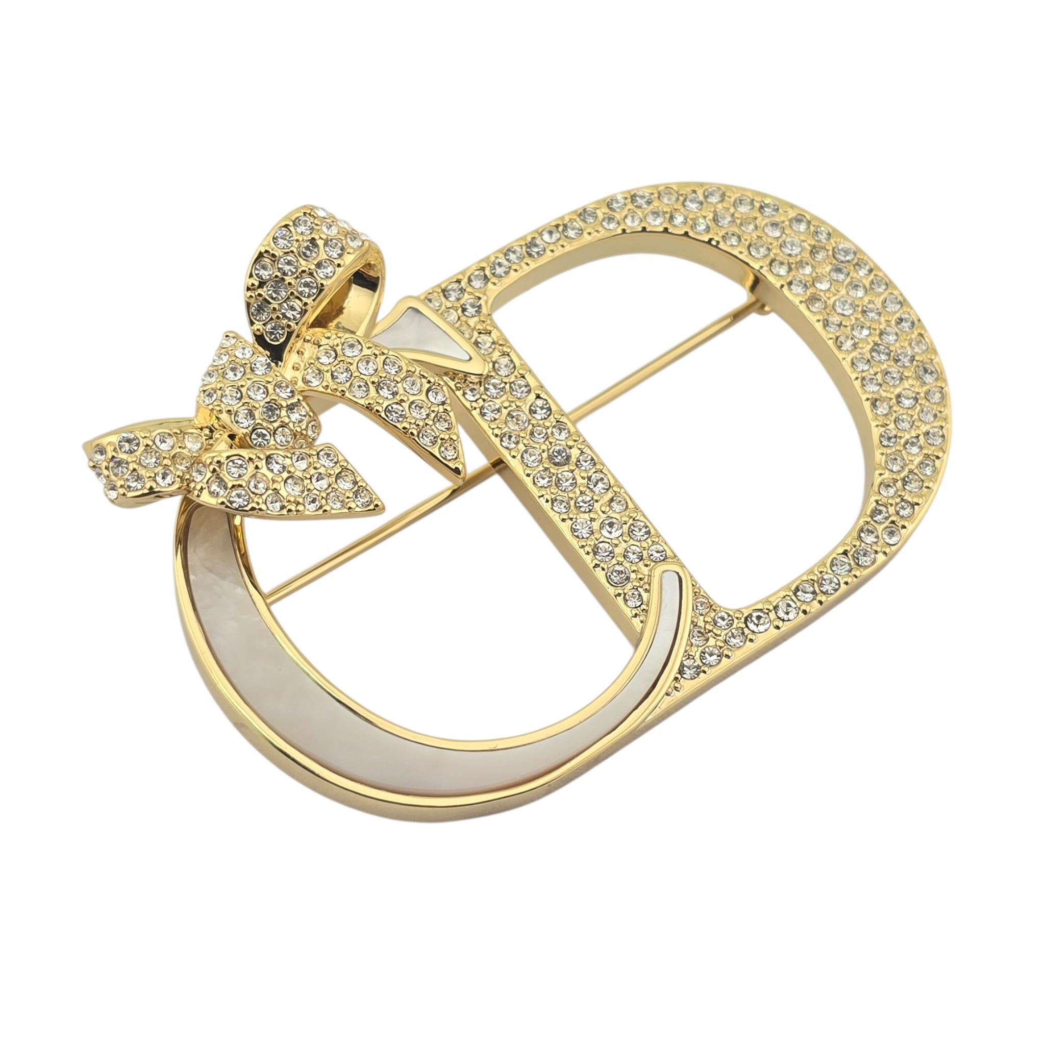 Dior Or – Dior Shiny Bow Brooch DIOR