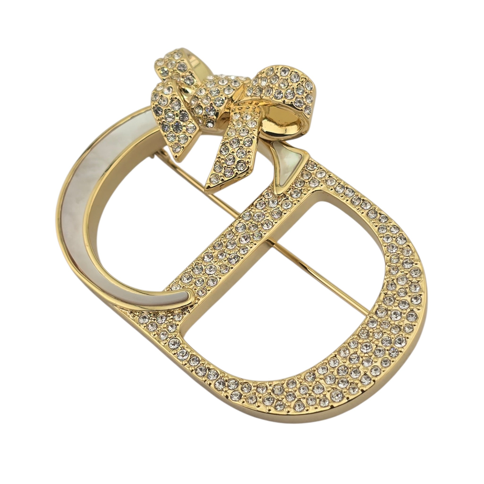 Dior Or – Dior Shiny Bow Brooch DIOR