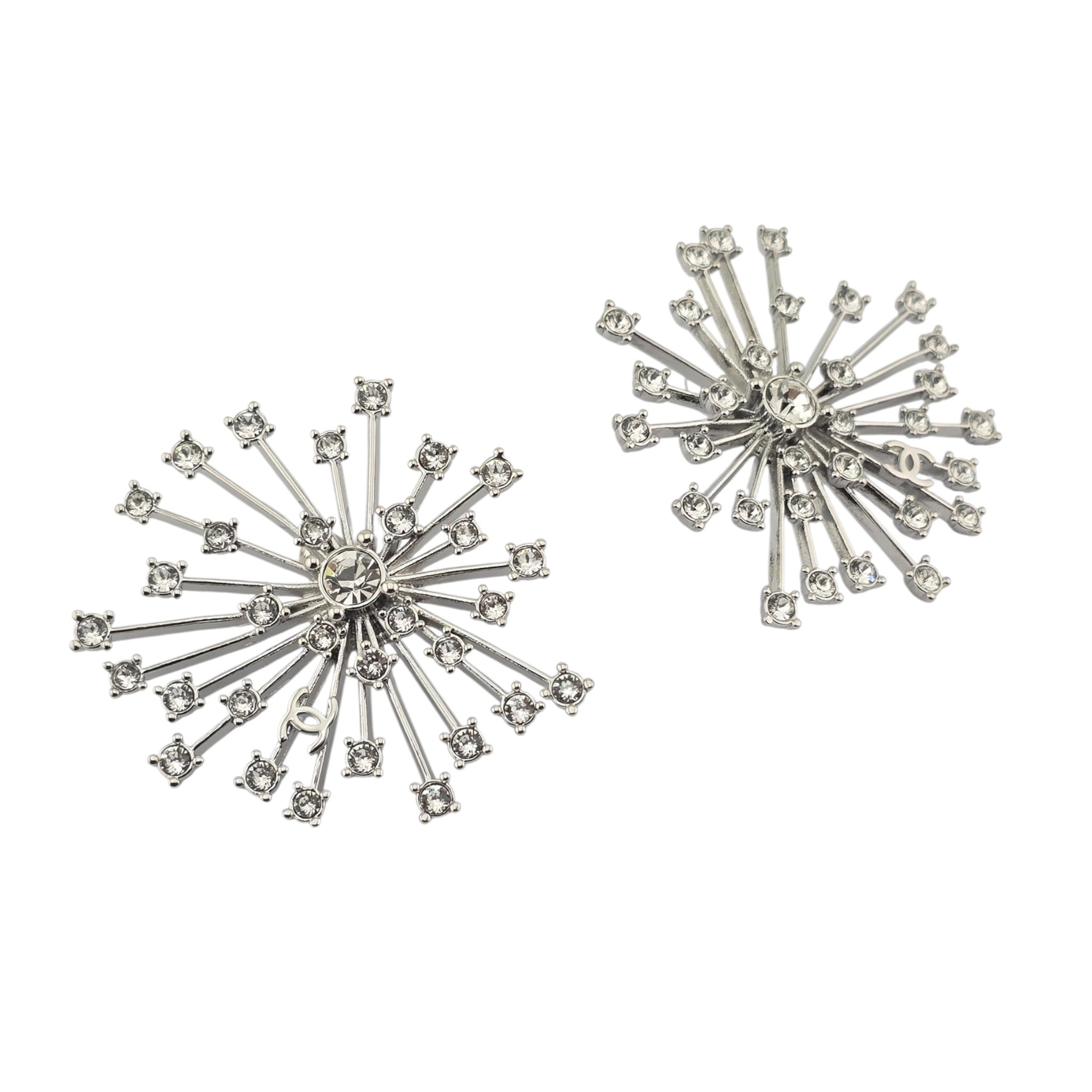 Chanel CC Stud Silver Earrings 2026 SS26 CHANEL