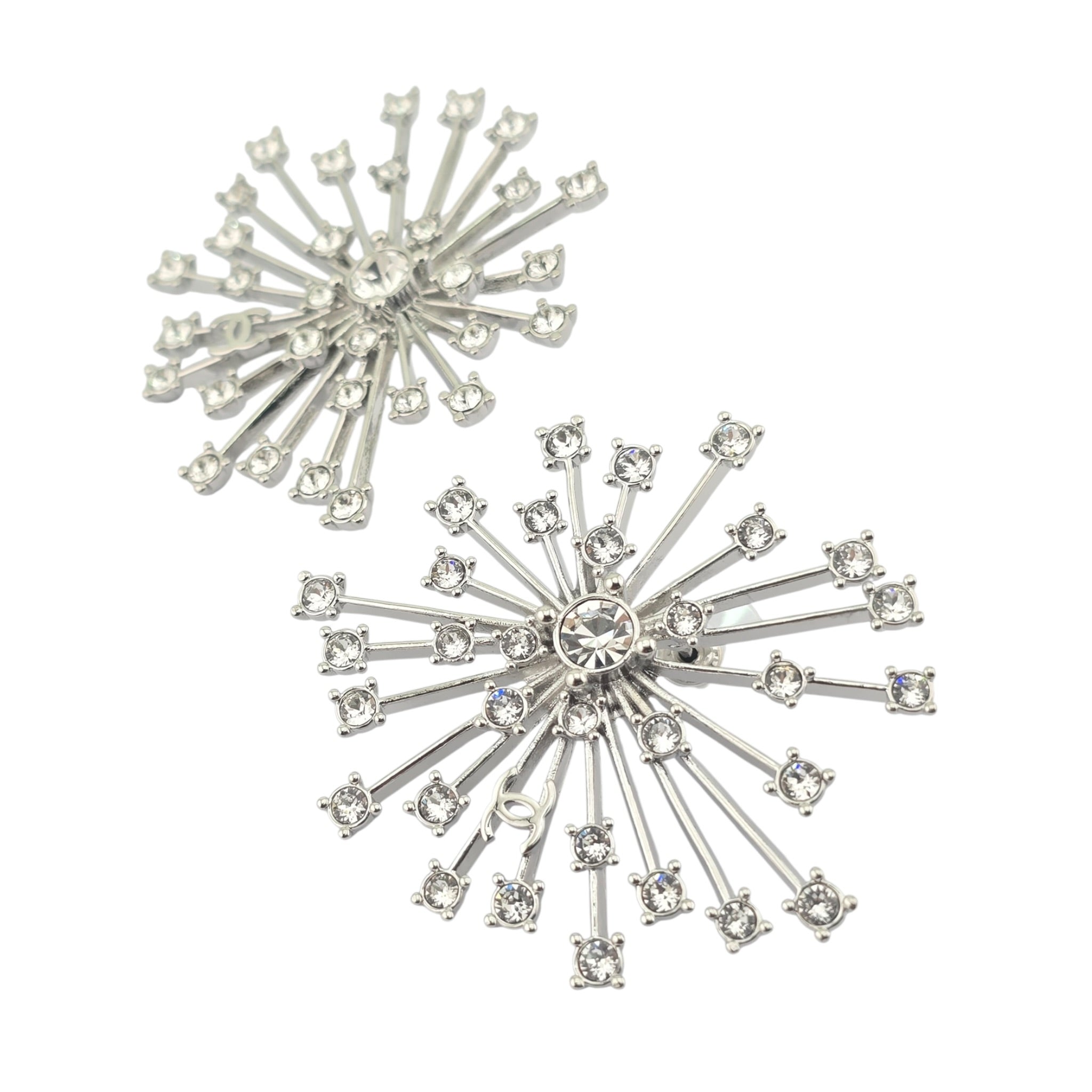 Chanel CC Stud Silver Earrings 2026 SS26 CHANEL