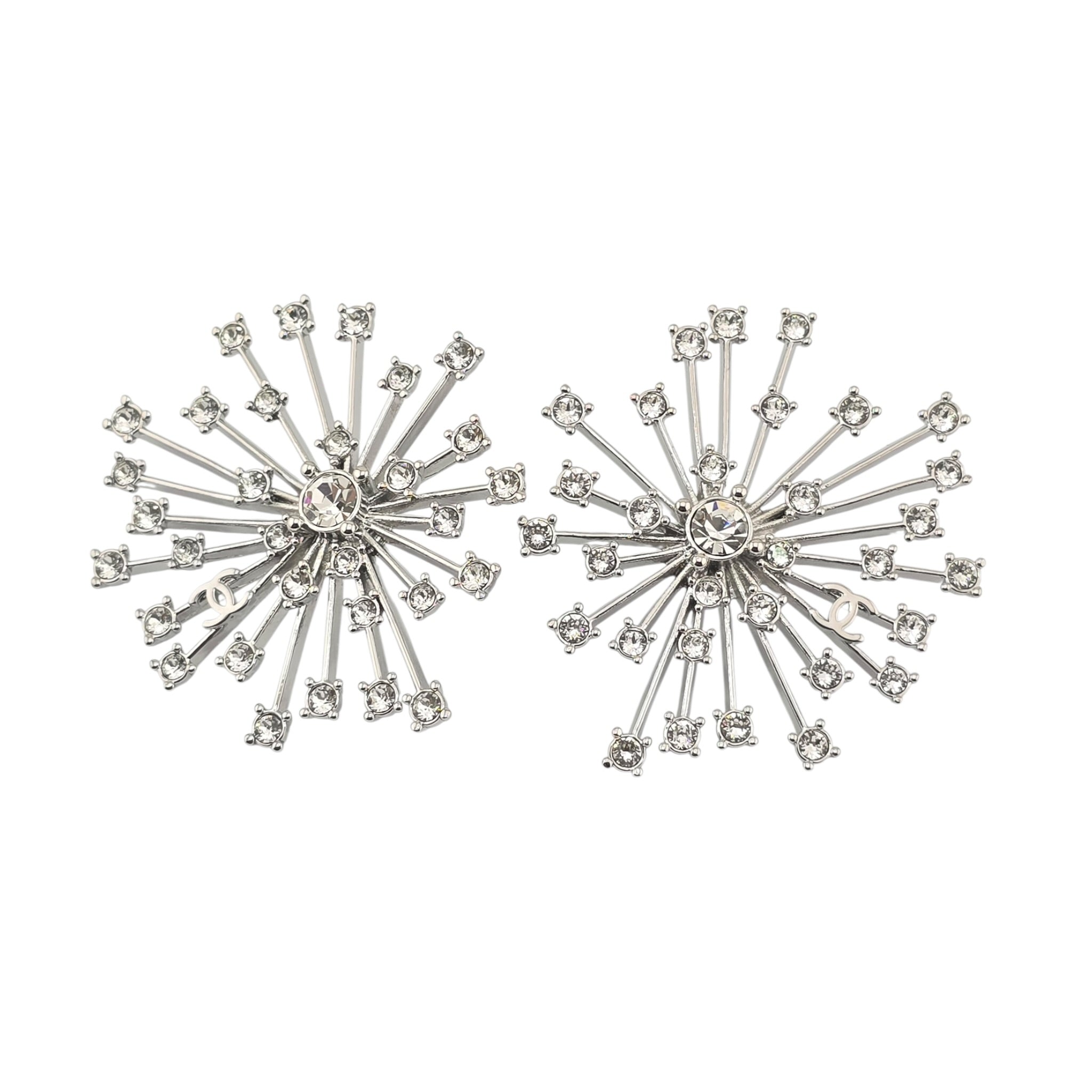 Chanel CC Stud Silver Earrings 2026 SS26 CHANEL