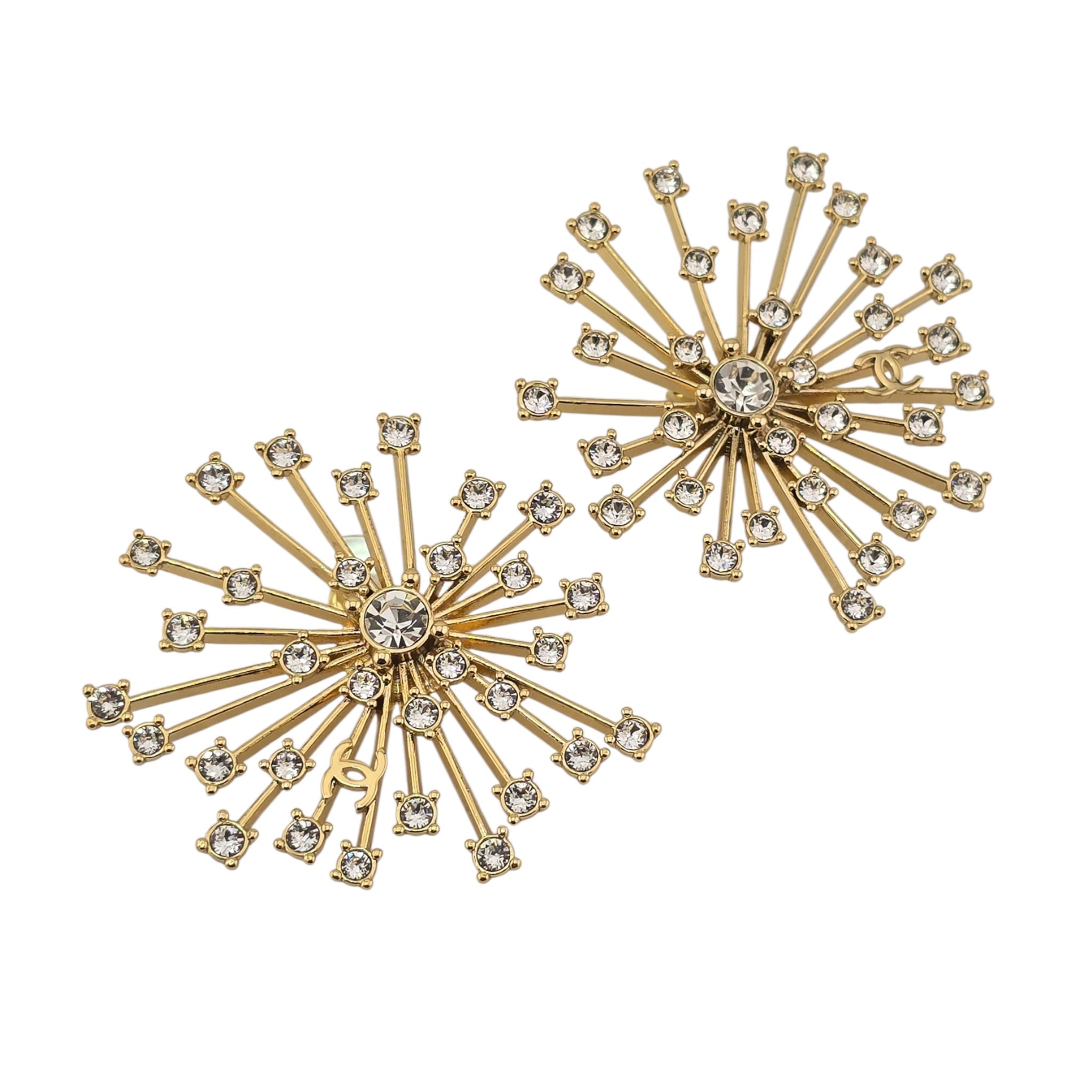Chanel CC Stud Gold Earrings 2026 SS26 CHANEL