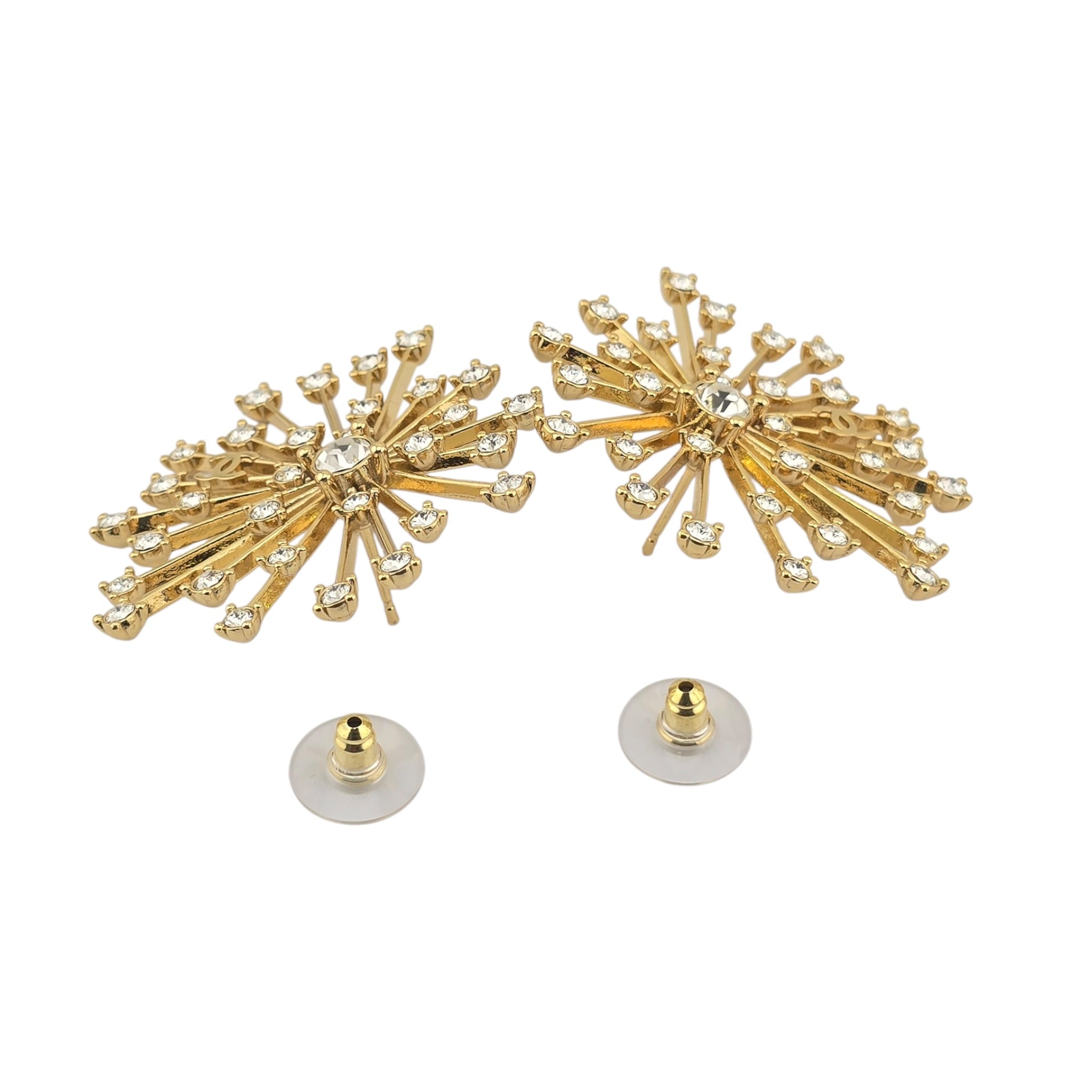 Chanel CC Stud Gold Earrings 2026 SS26 CHANEL