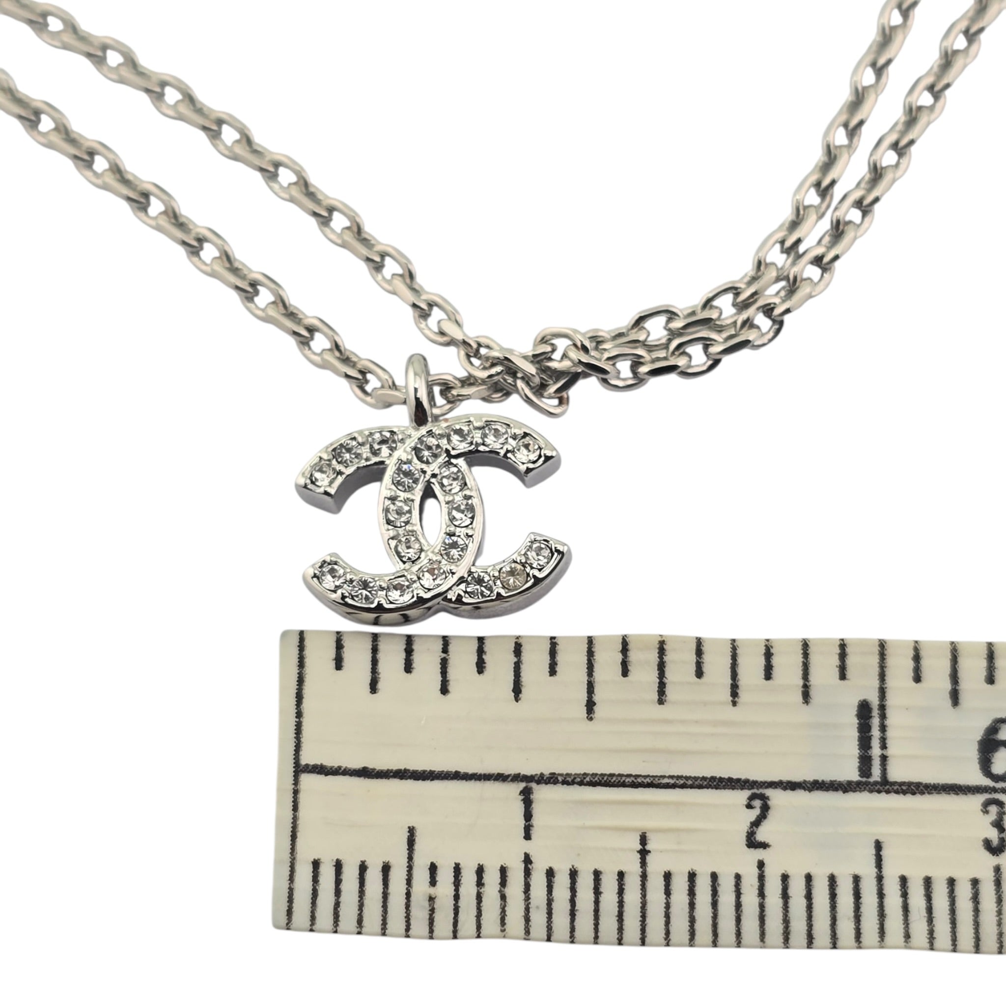 Chanel CC Metal Resin Strass Crystal Baby Chick Necklace 2026 CHANEL