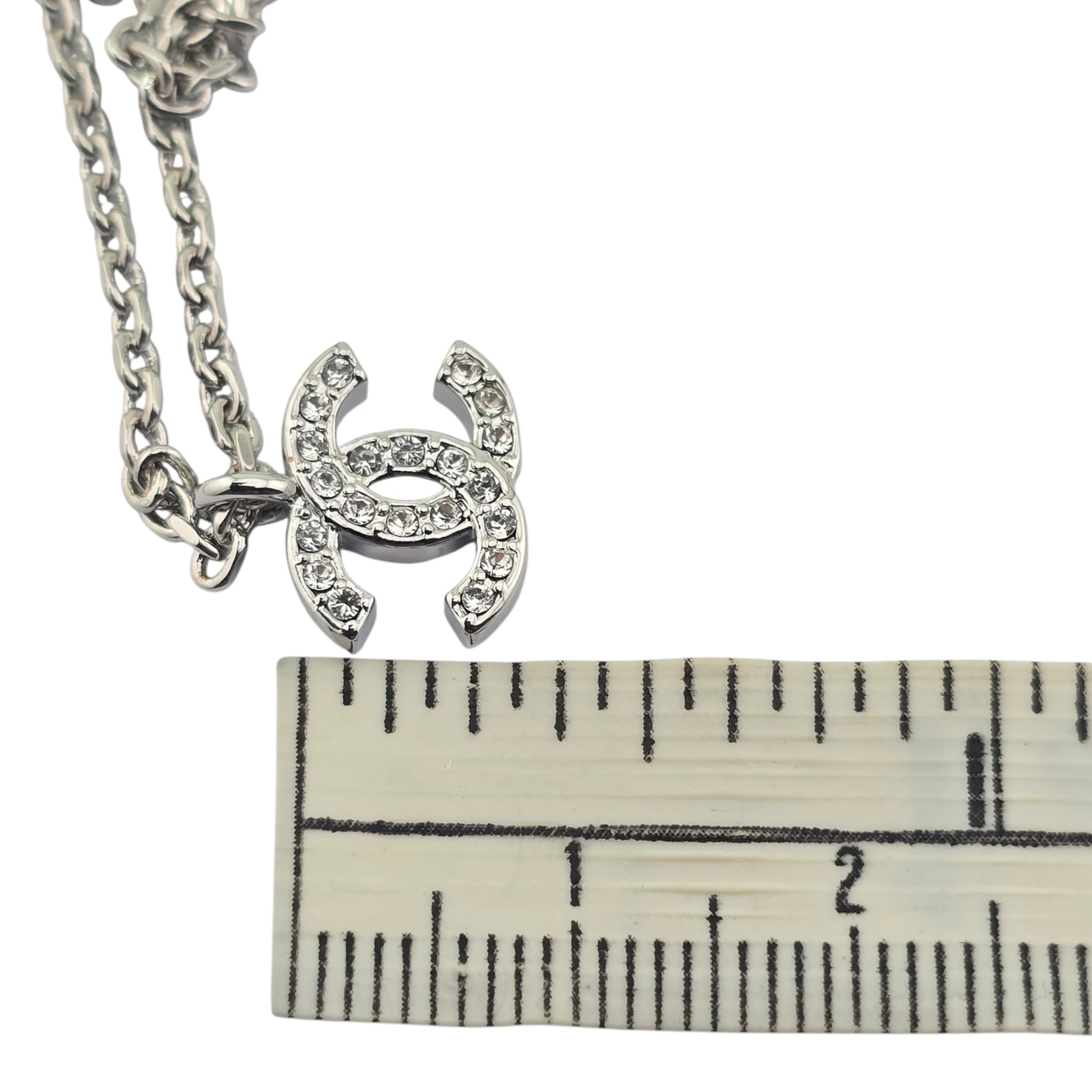 Chanel CC Metal Resin Strass Crystal Baby Chick Necklace 2026 CHANEL