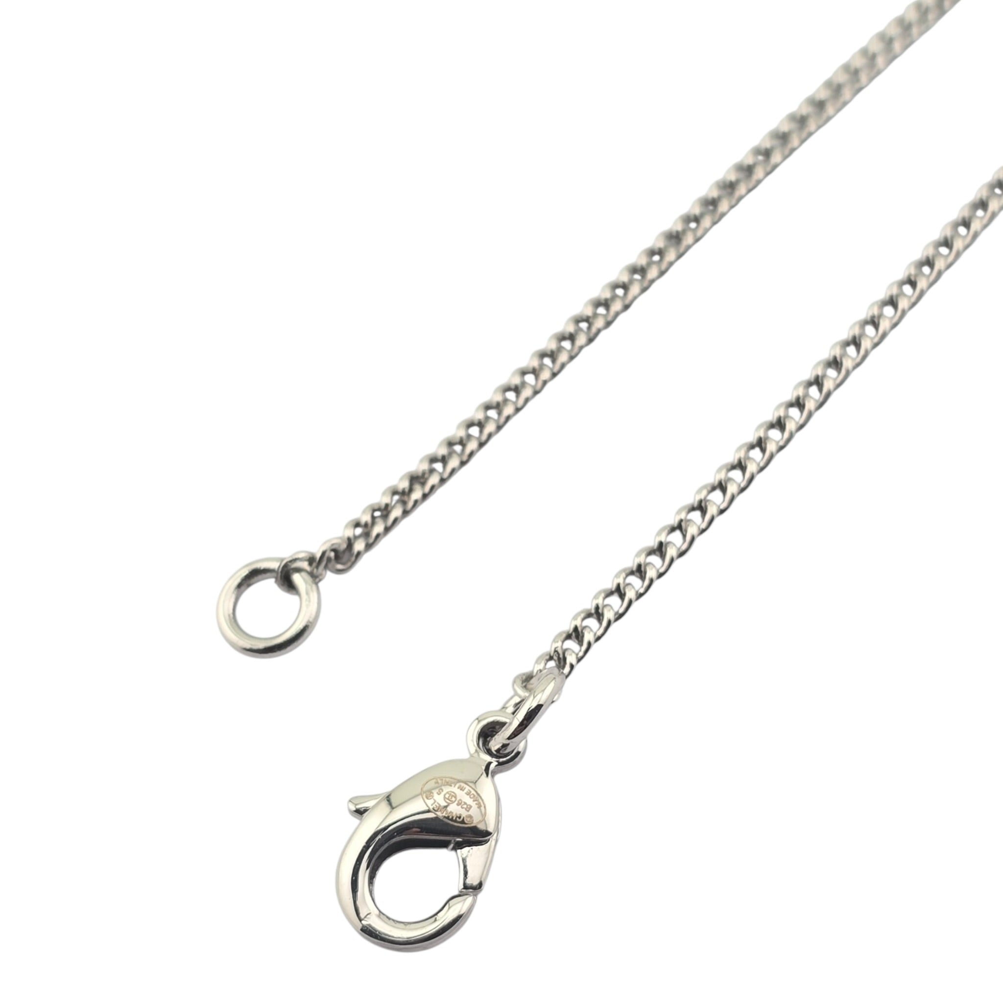 Chanel CC Arrow Pendant Silver Necklace 2026 SS26 CHANEL