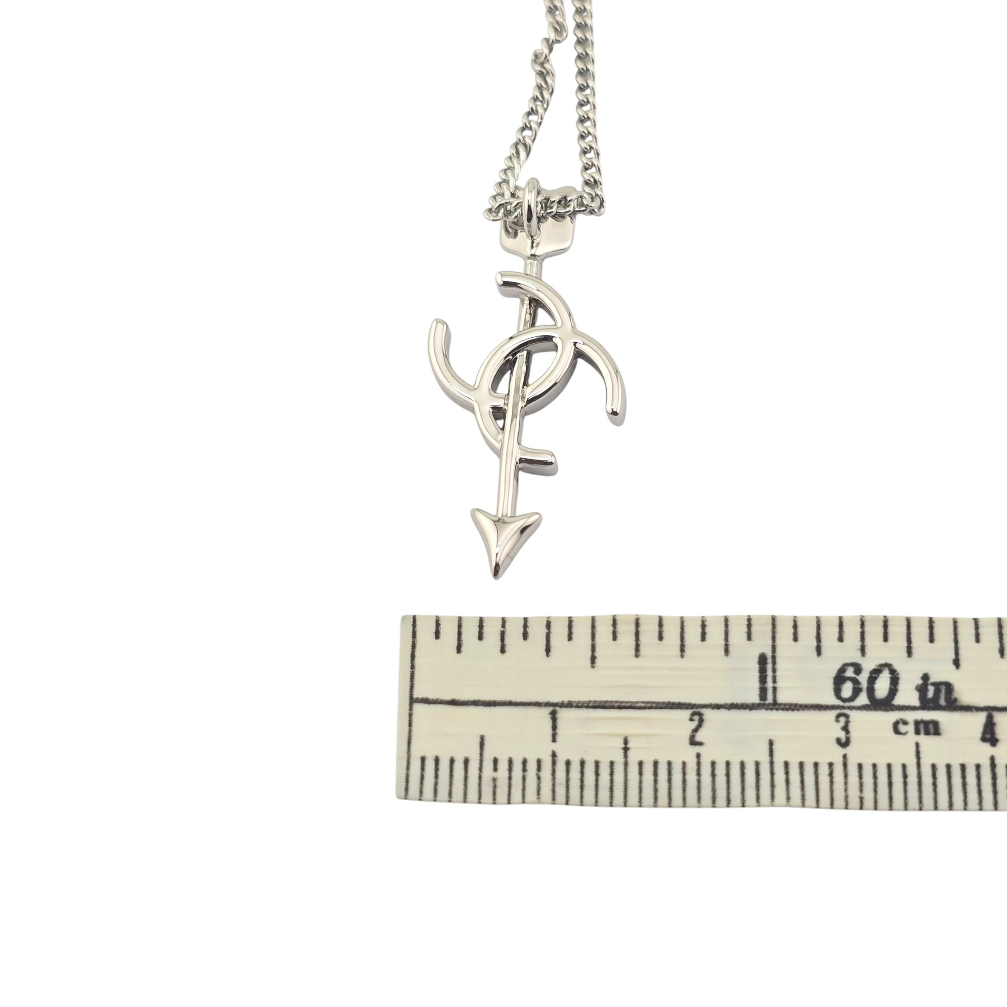 Chanel CC Arrow Pendant Silver Necklace 2026 SS26 CHANEL